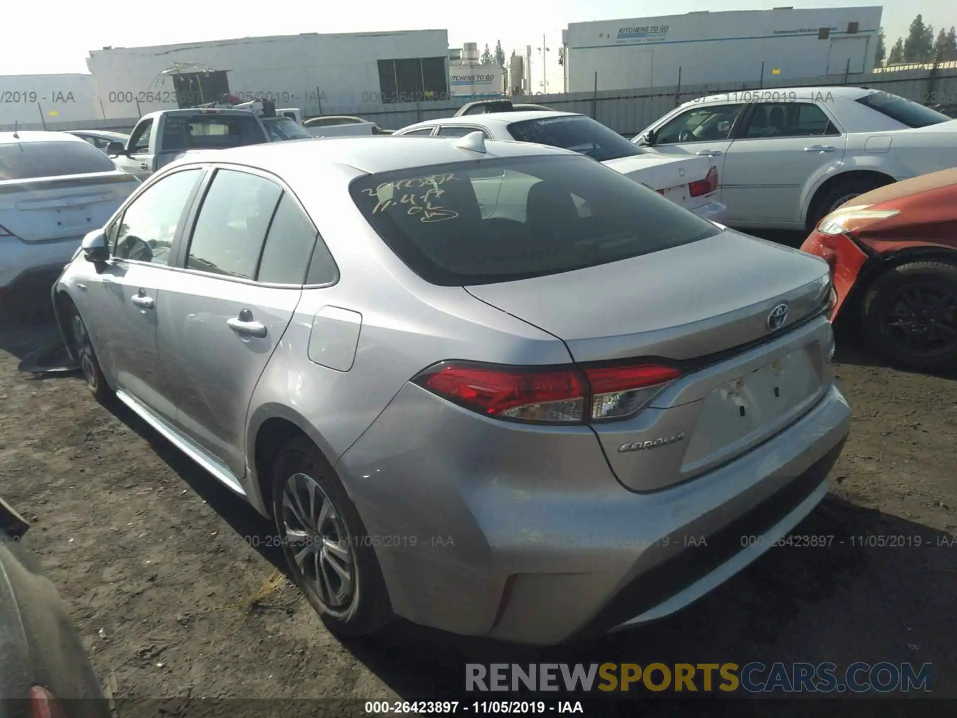 3 Photograph of a damaged car JTDEBRBE1LJ006210 TOYOTA COROLLA 2020