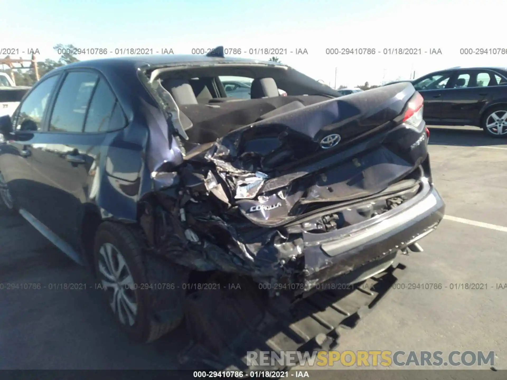 6 Фотография поврежденного автомобиля JTDEBRBE1LJ006711 TOYOTA COROLLA 2020
