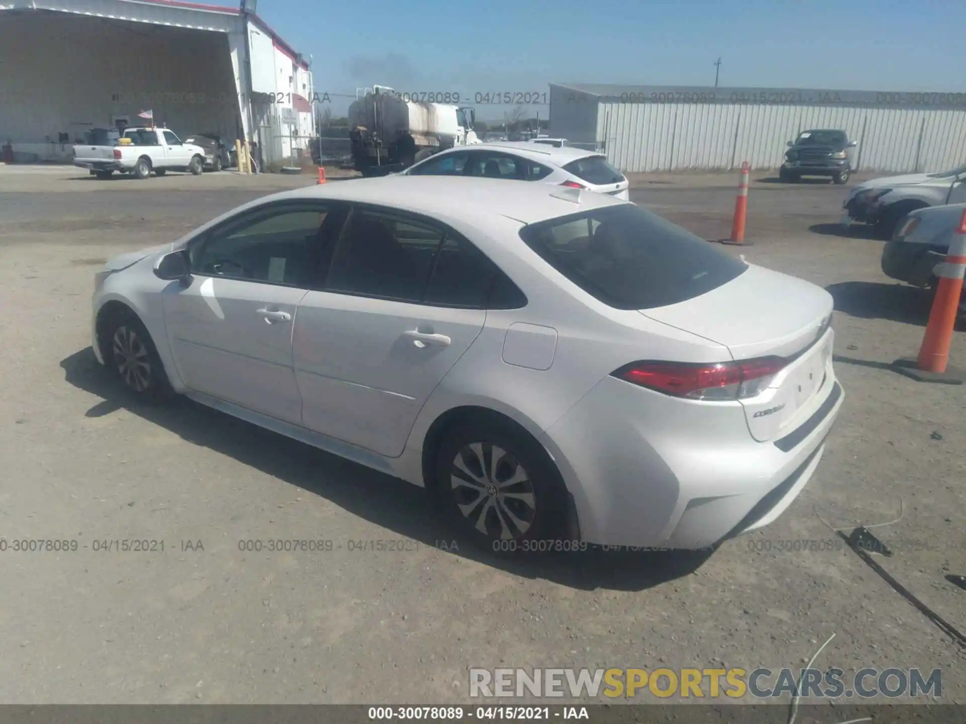 3 Photograph of a damaged car JTDEBRBE1LJ007146 TOYOTA COROLLA 2020