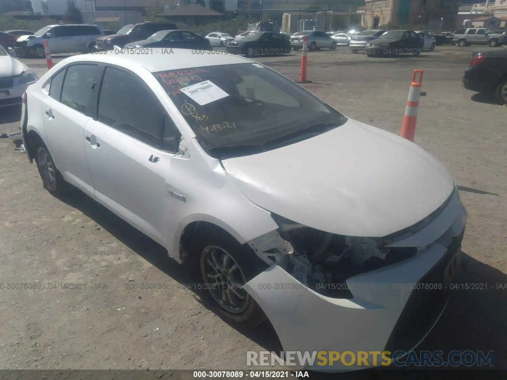 6 Photograph of a damaged car JTDEBRBE1LJ007146 TOYOTA COROLLA 2020