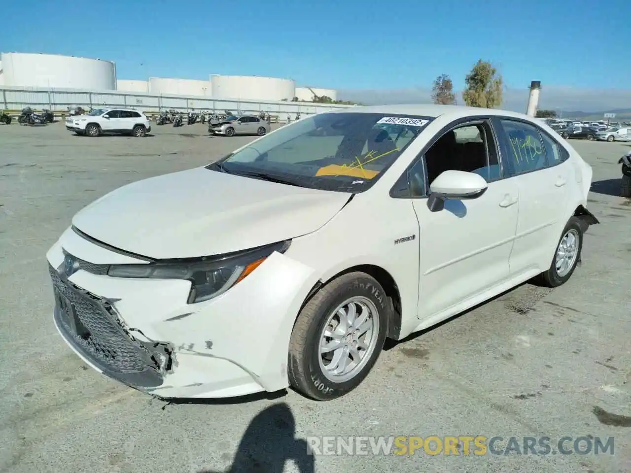 2 Photograph of a damaged car JTDEBRBE1LJ007602 TOYOTA COROLLA 2020