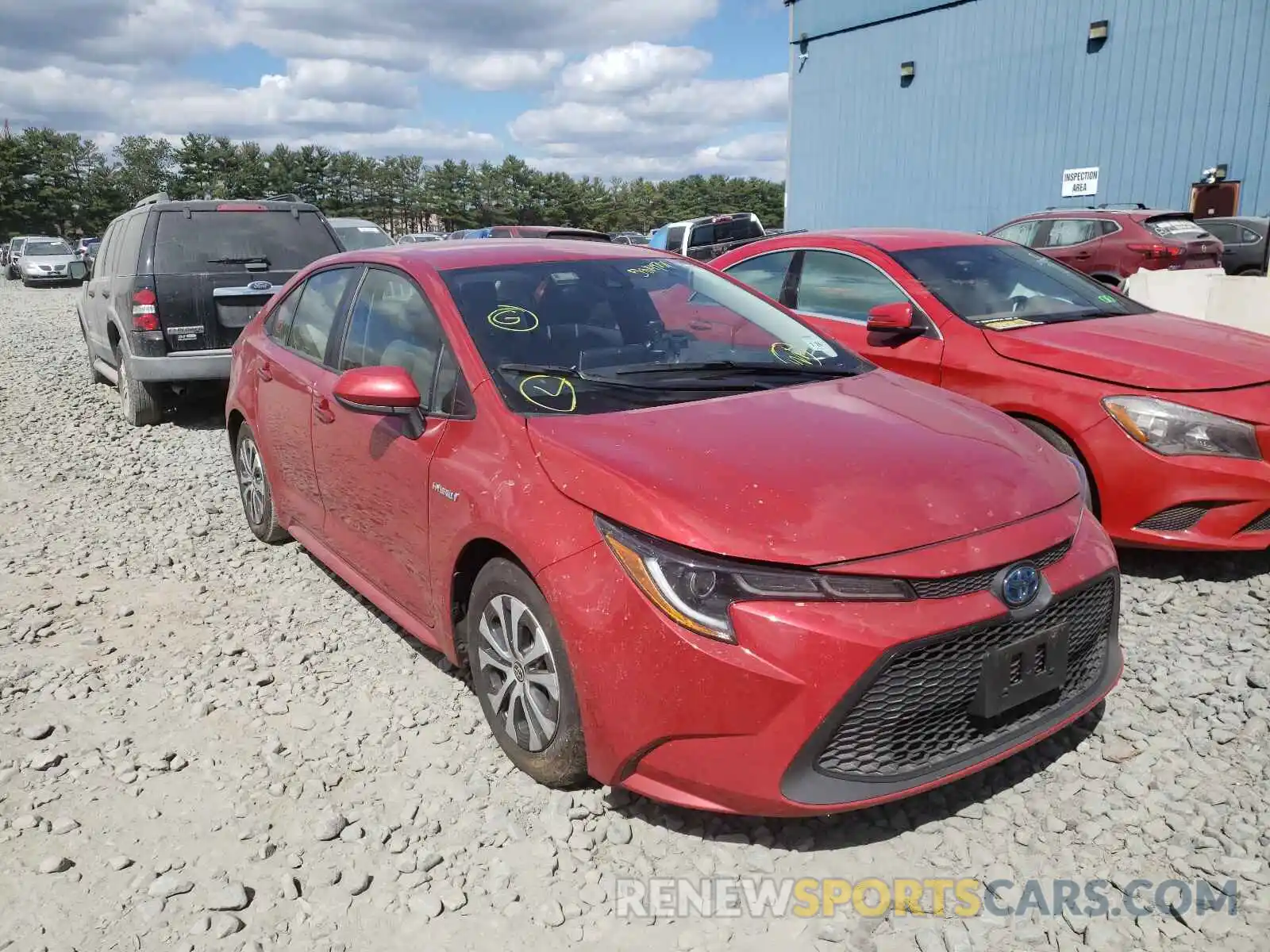 1 Photograph of a damaged car JTDEBRBE1LJ007759 TOYOTA COROLLA 2020