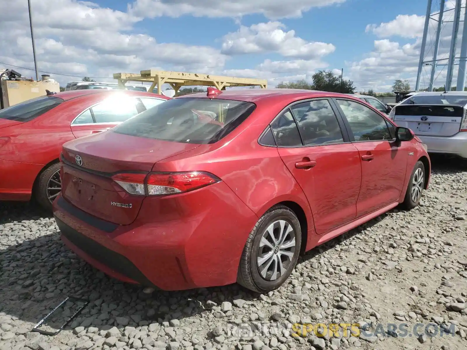 4 Photograph of a damaged car JTDEBRBE1LJ007759 TOYOTA COROLLA 2020