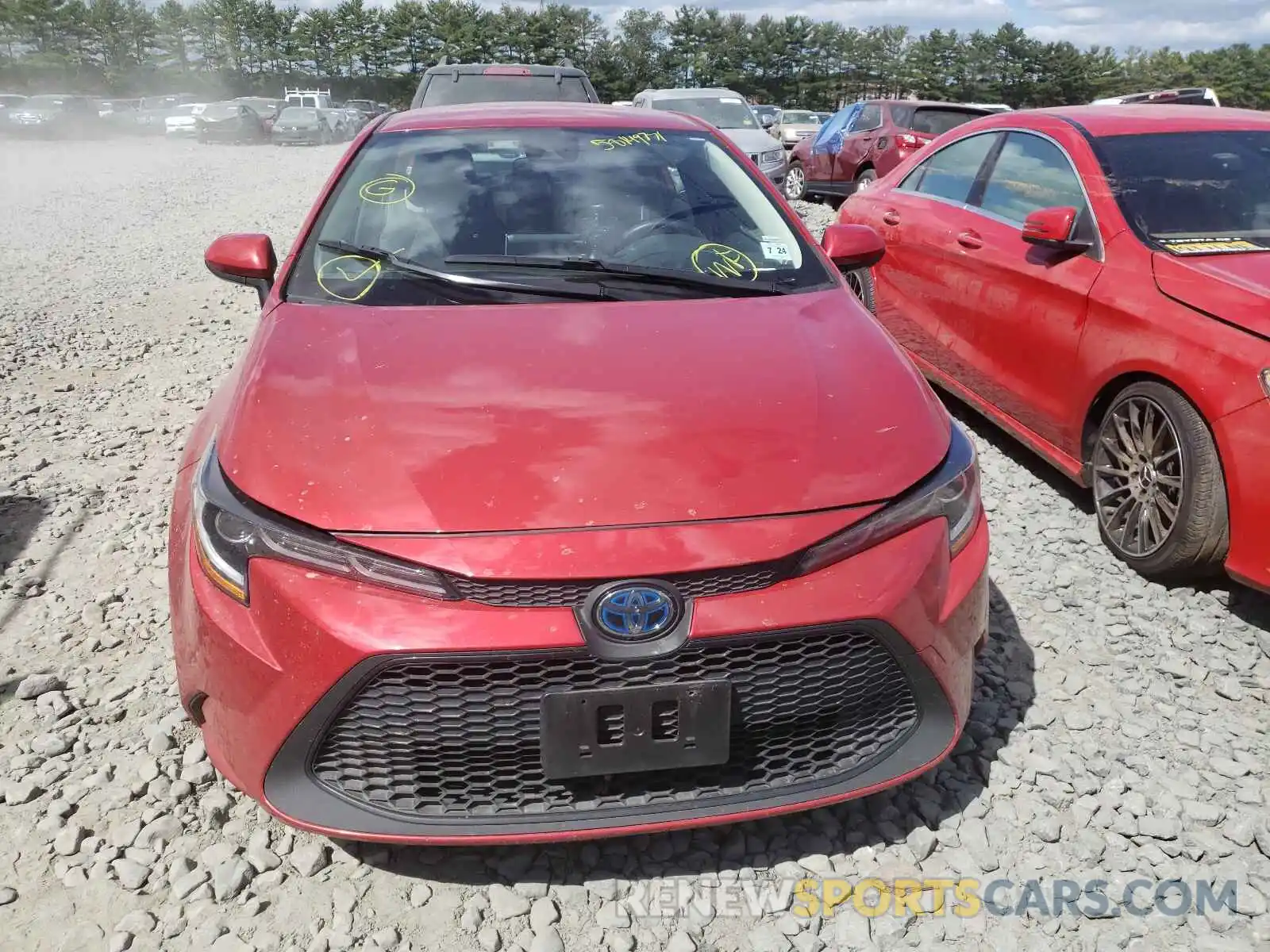 7 Photograph of a damaged car JTDEBRBE1LJ007759 TOYOTA COROLLA 2020