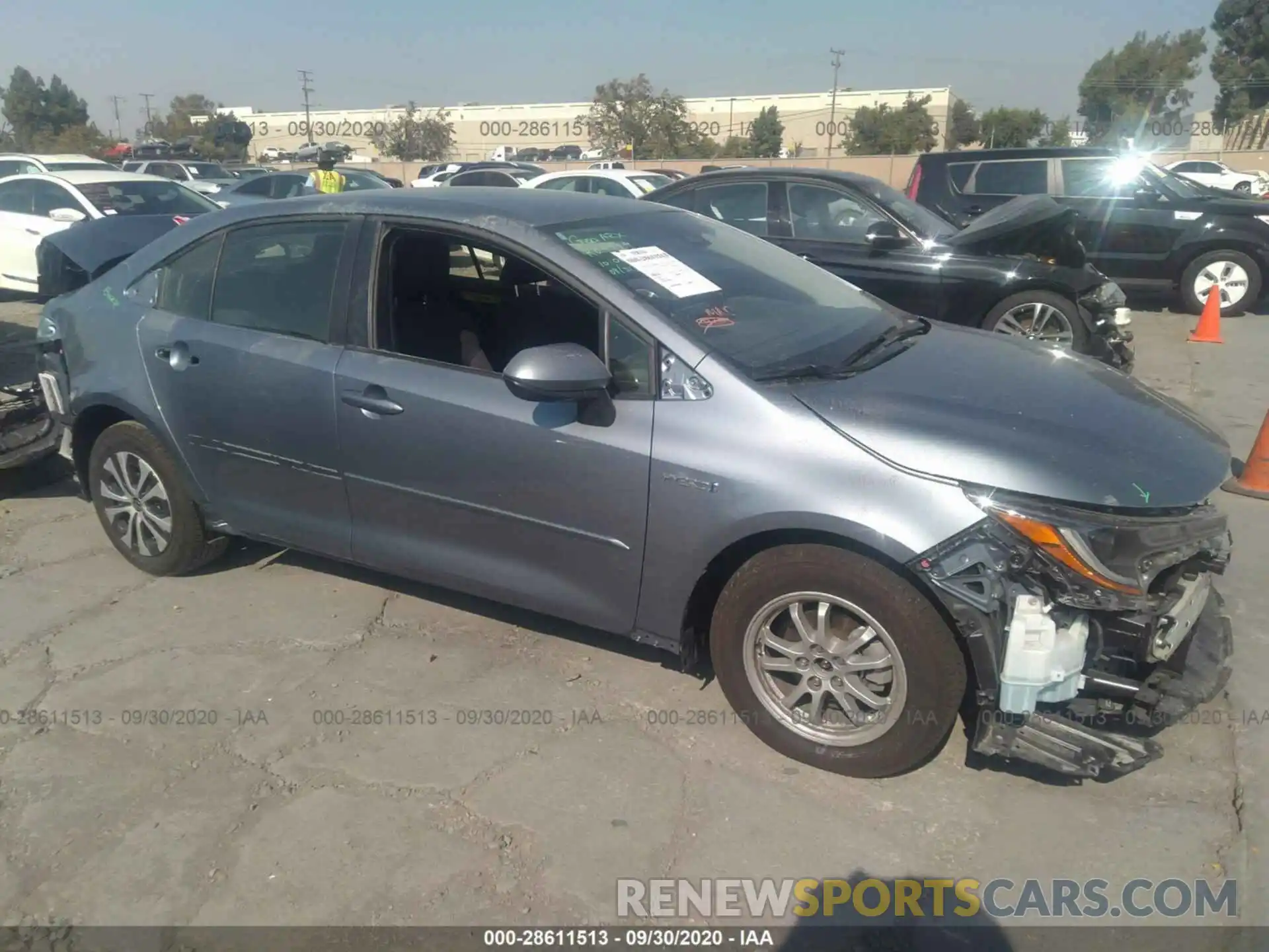 1 Photograph of a damaged car JTDEBRBE1LJ008202 TOYOTA COROLLA 2020