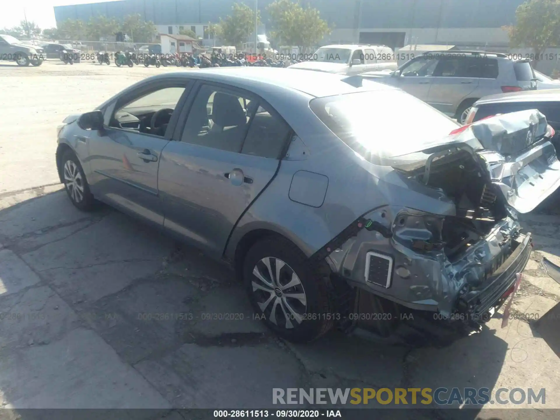 3 Photograph of a damaged car JTDEBRBE1LJ008202 TOYOTA COROLLA 2020