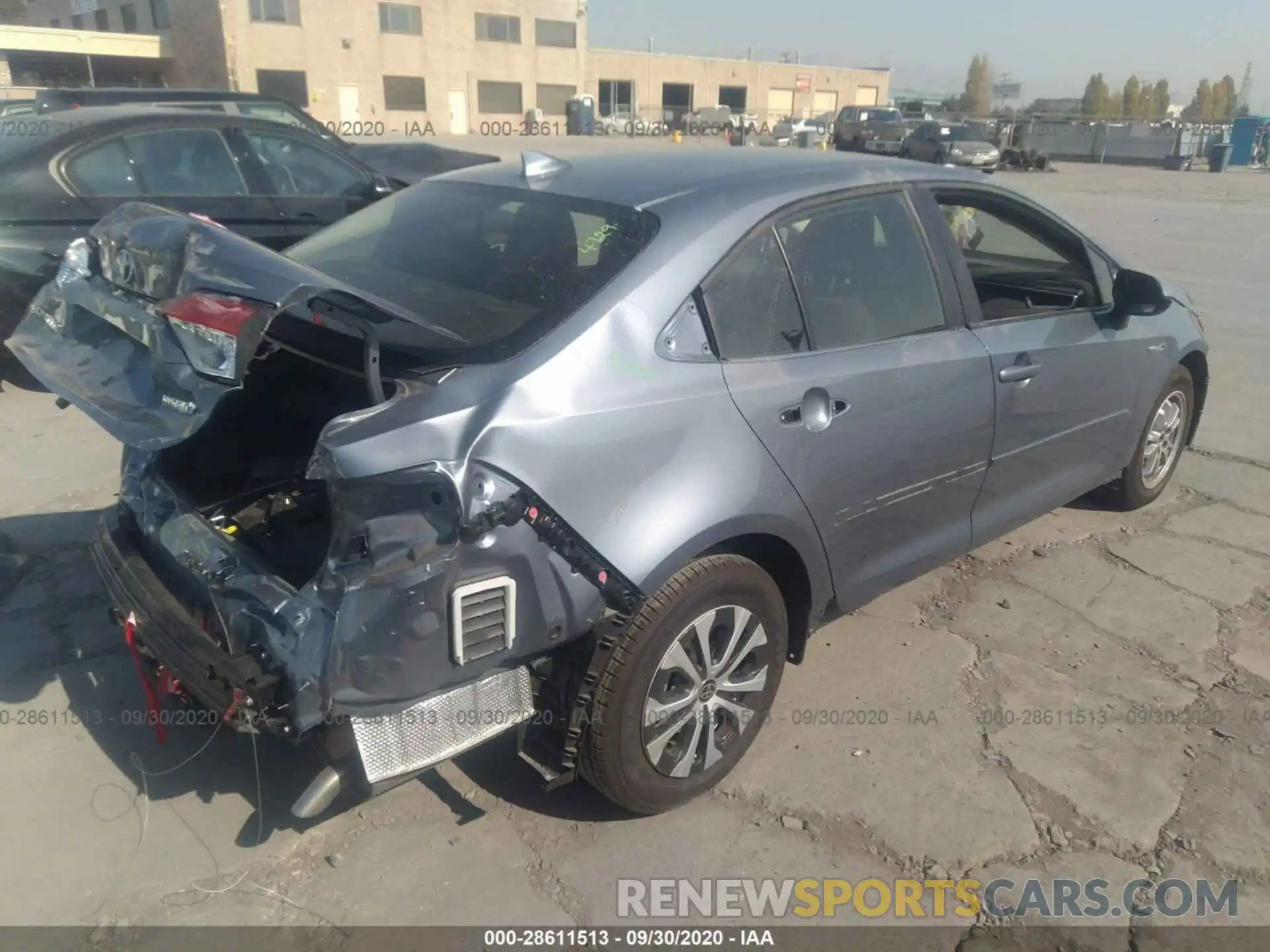 4 Photograph of a damaged car JTDEBRBE1LJ008202 TOYOTA COROLLA 2020