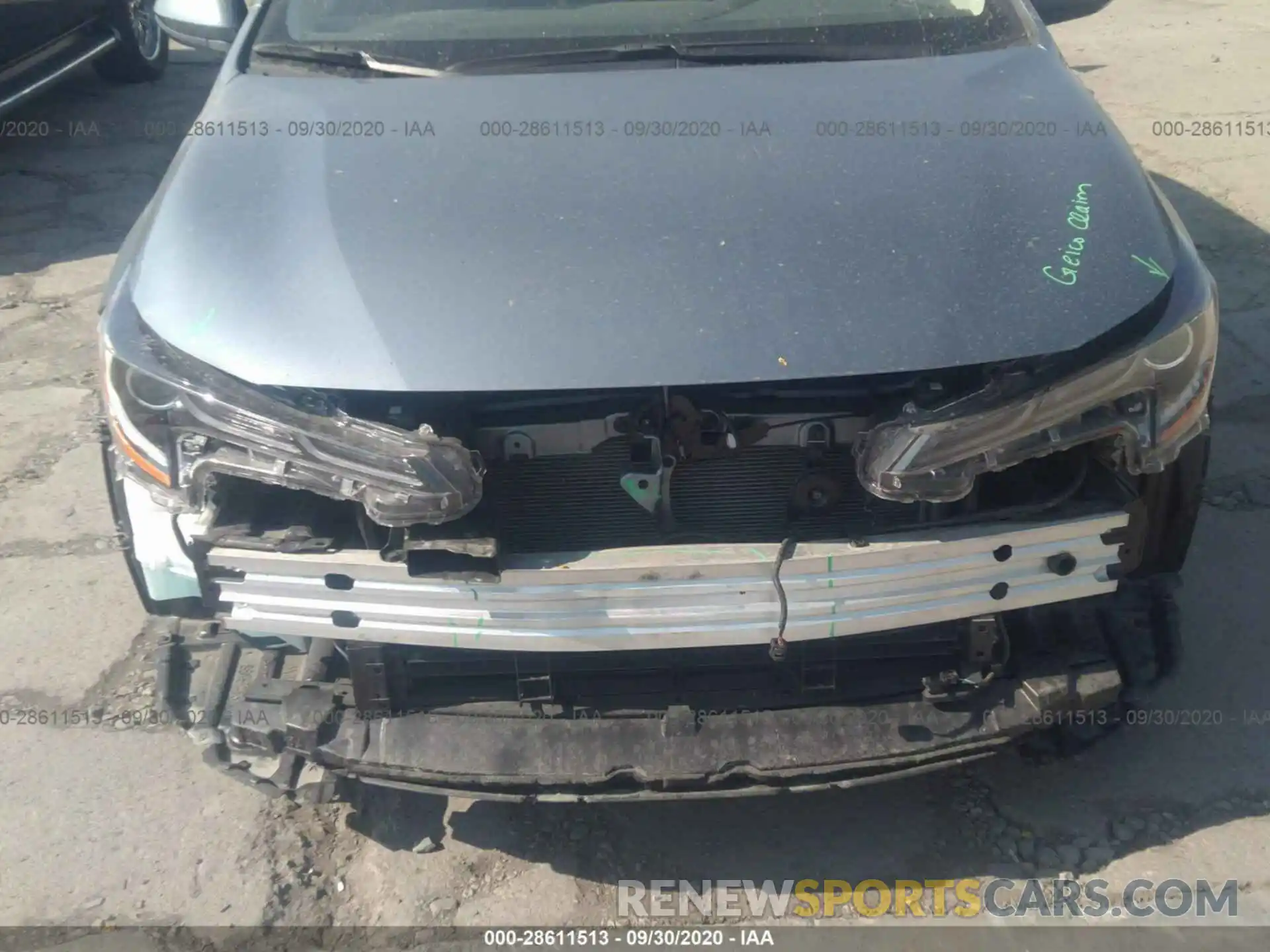 6 Photograph of a damaged car JTDEBRBE1LJ008202 TOYOTA COROLLA 2020