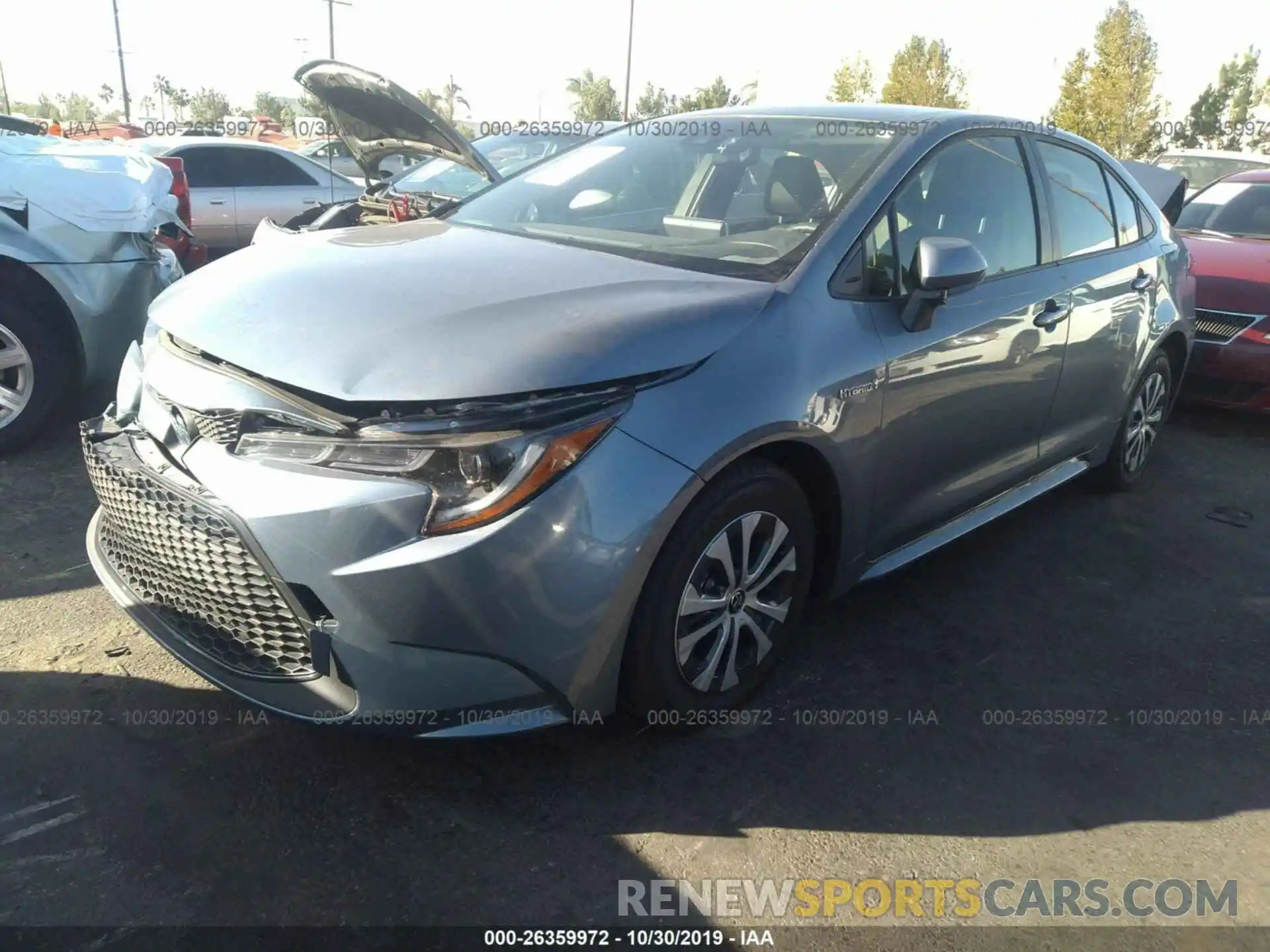 2 Photograph of a damaged car JTDEBRBE1LJ008314 TOYOTA COROLLA 2020