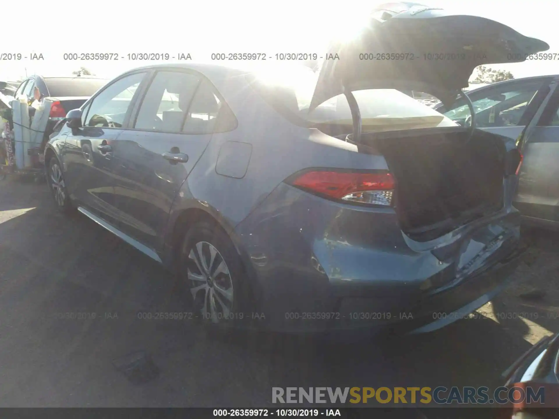 3 Photograph of a damaged car JTDEBRBE1LJ008314 TOYOTA COROLLA 2020