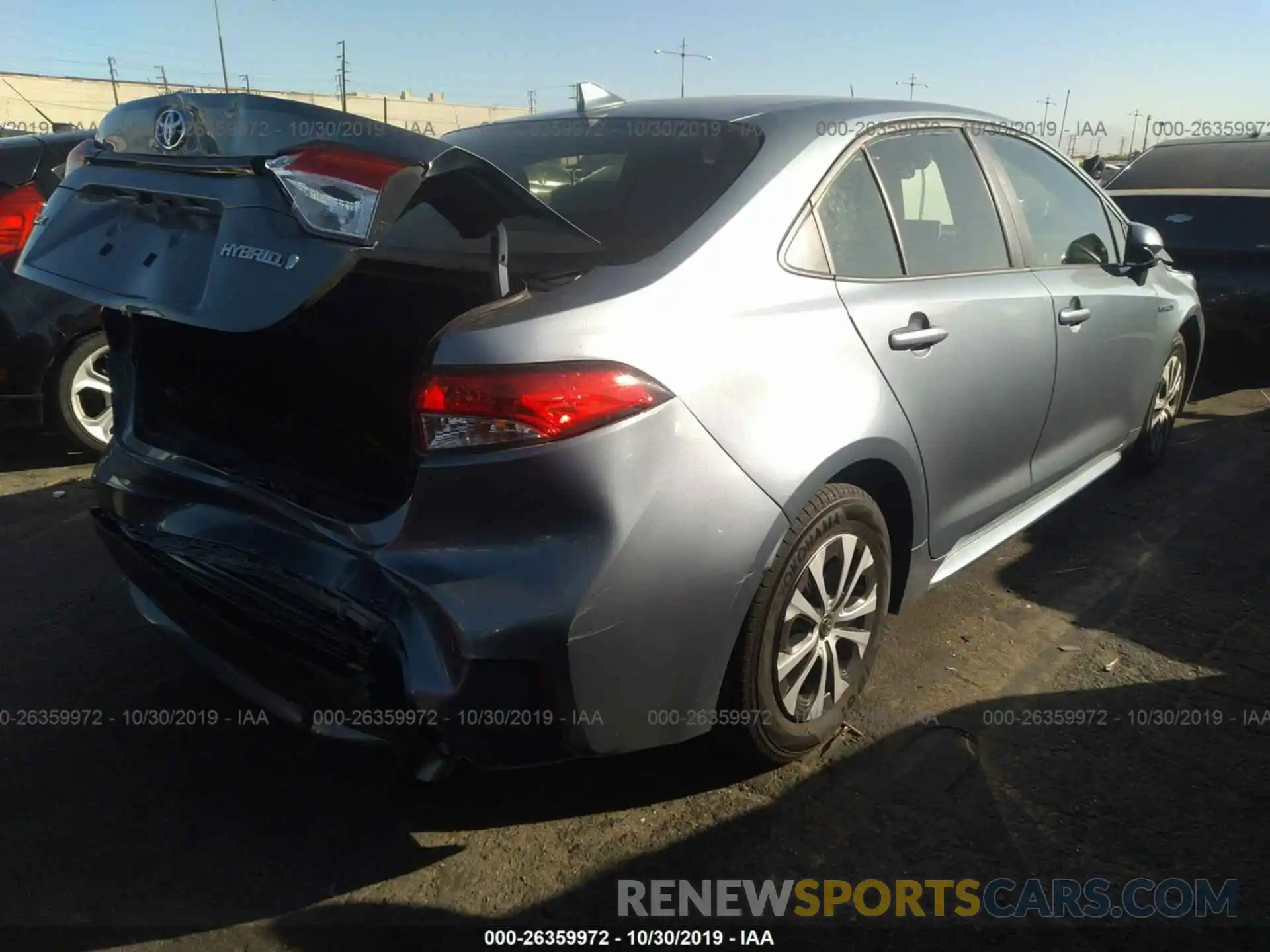 4 Photograph of a damaged car JTDEBRBE1LJ008314 TOYOTA COROLLA 2020