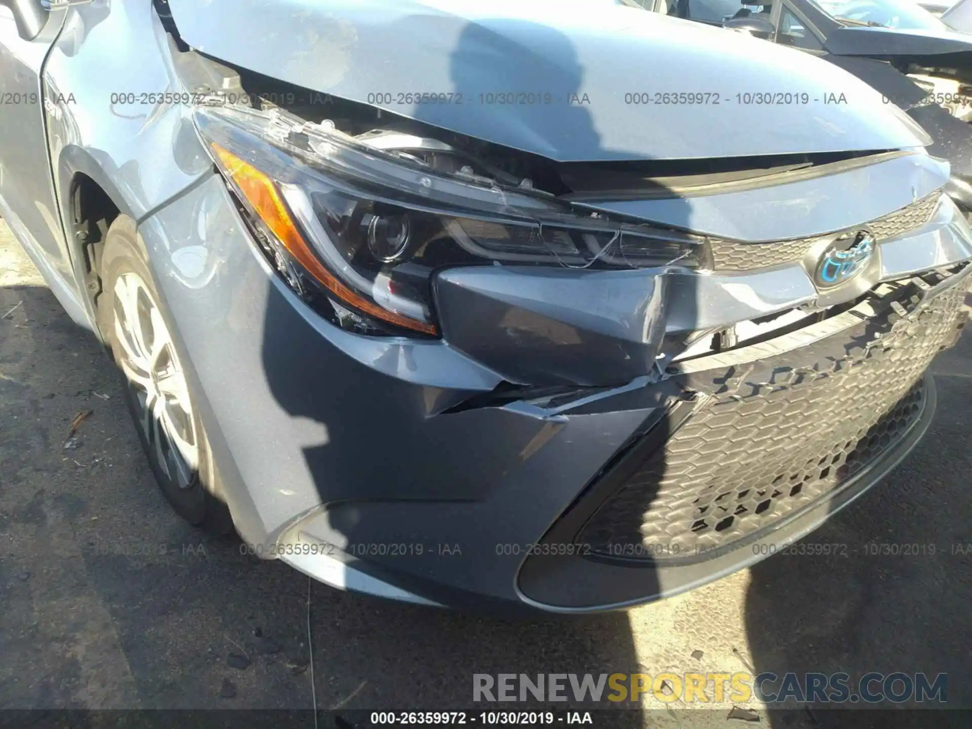 6 Photograph of a damaged car JTDEBRBE1LJ008314 TOYOTA COROLLA 2020