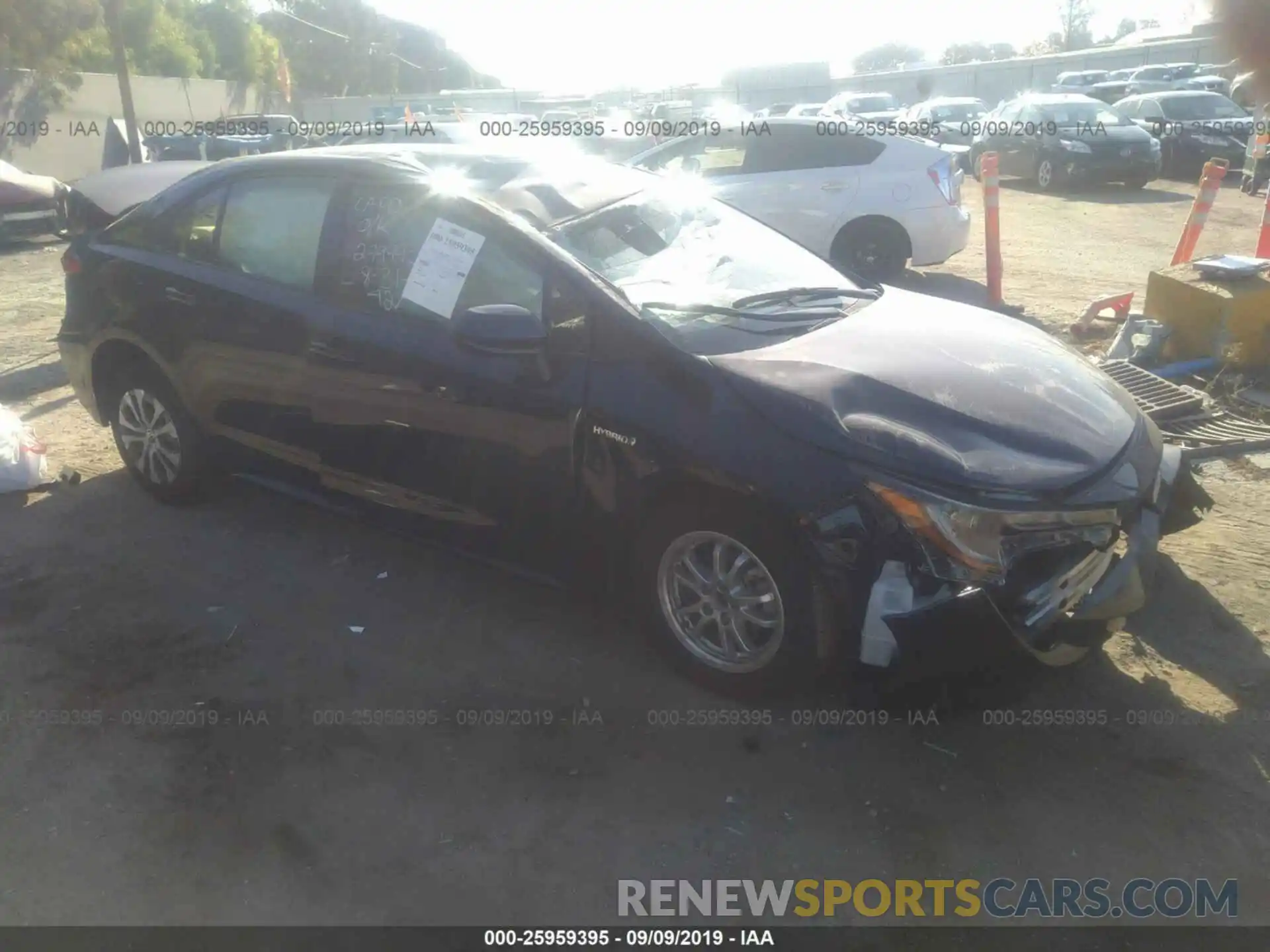 1 Photograph of a damaged car JTDEBRBE1LJ008362 TOYOTA COROLLA 2020