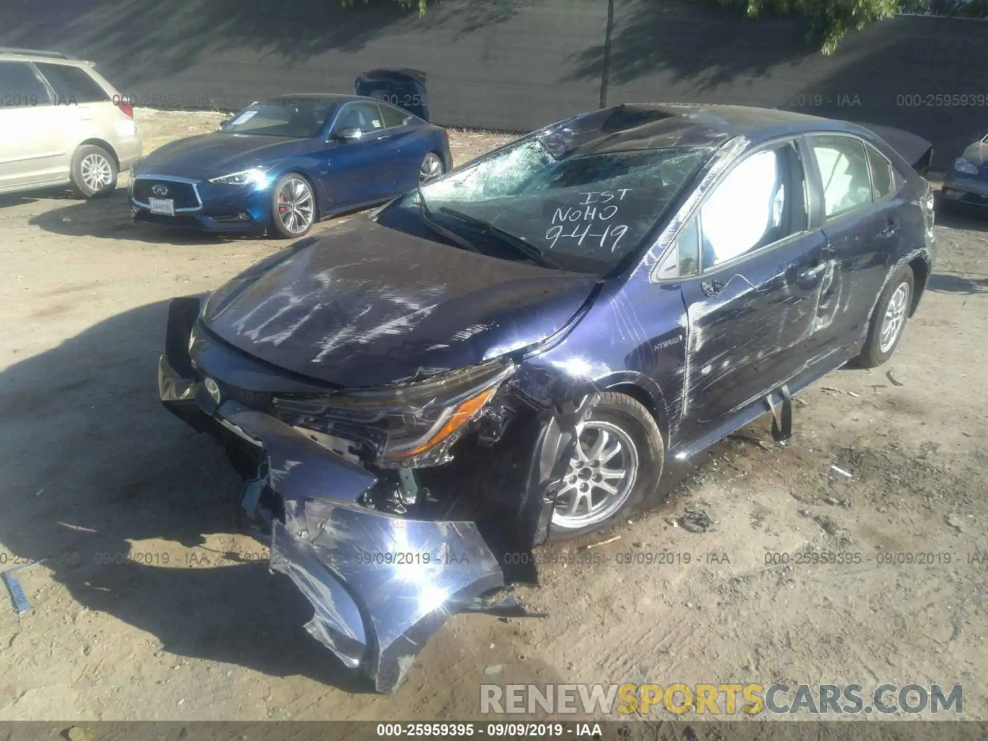 2 Photograph of a damaged car JTDEBRBE1LJ008362 TOYOTA COROLLA 2020