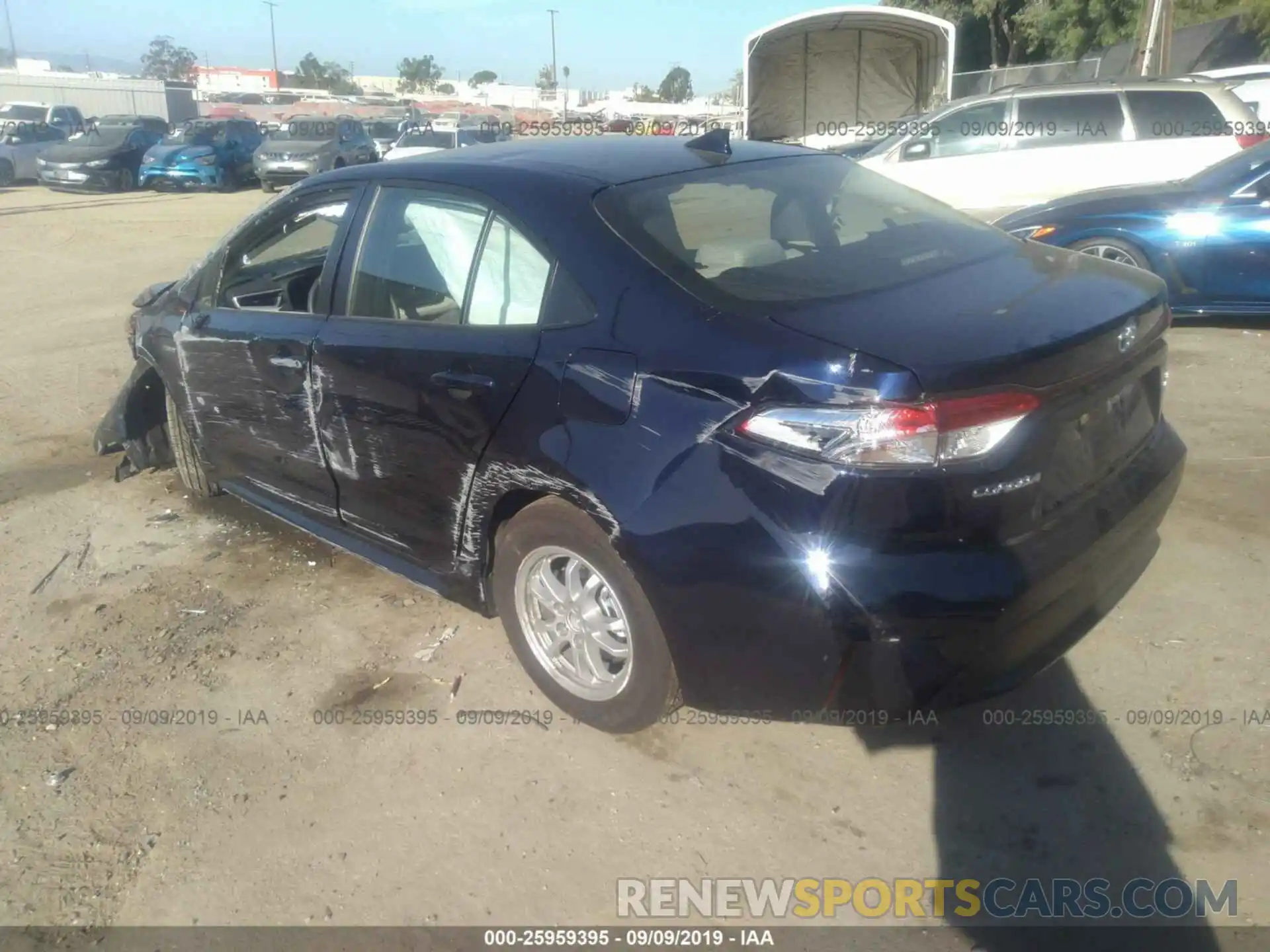 3 Photograph of a damaged car JTDEBRBE1LJ008362 TOYOTA COROLLA 2020