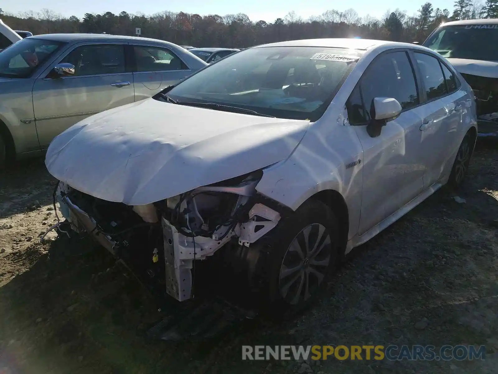 2 Photograph of a damaged car JTDEBRBE1LJ008975 TOYOTA COROLLA 2020