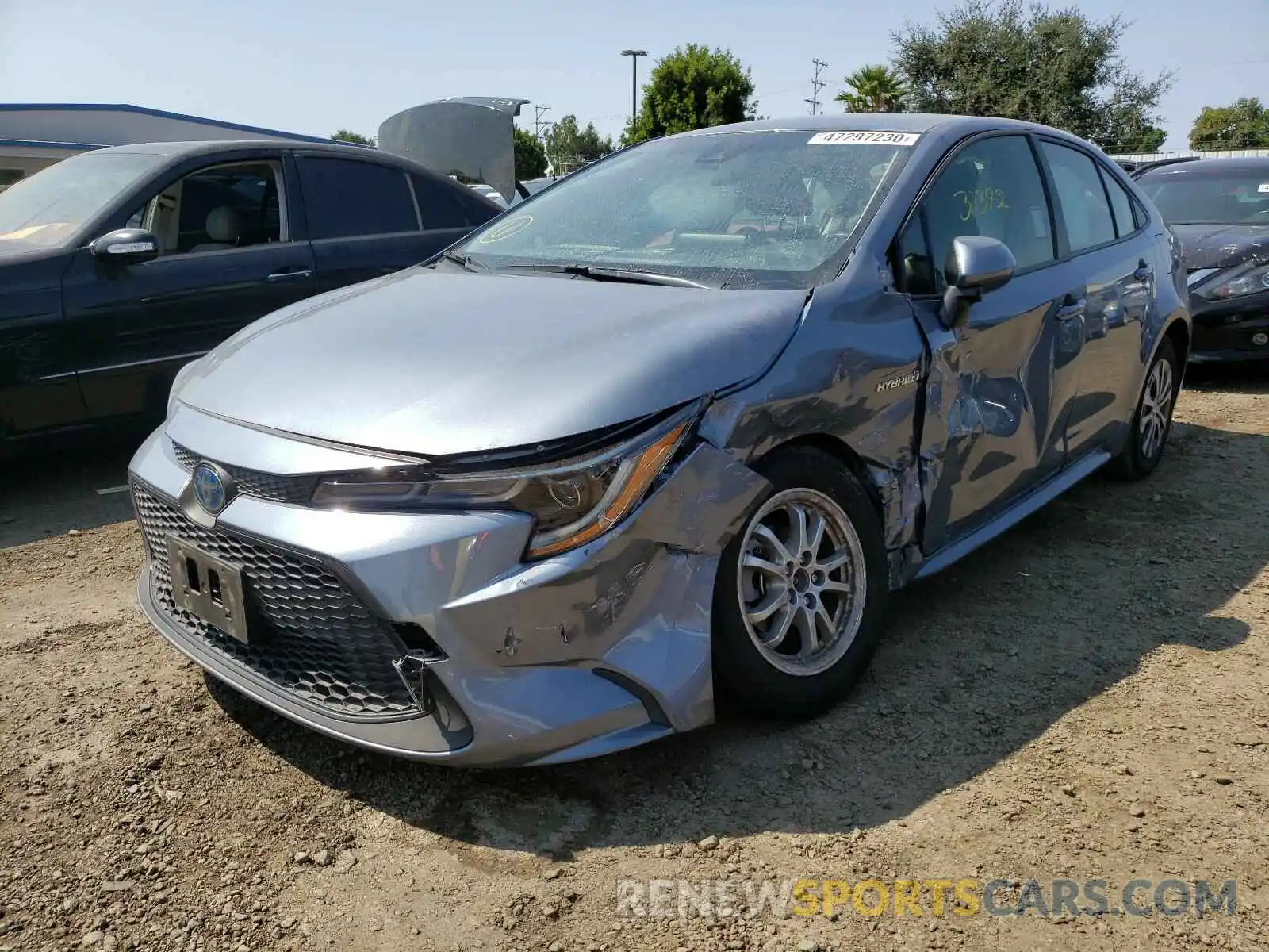 2 Photograph of a damaged car JTDEBRBE1LJ010046 TOYOTA COROLLA 2020