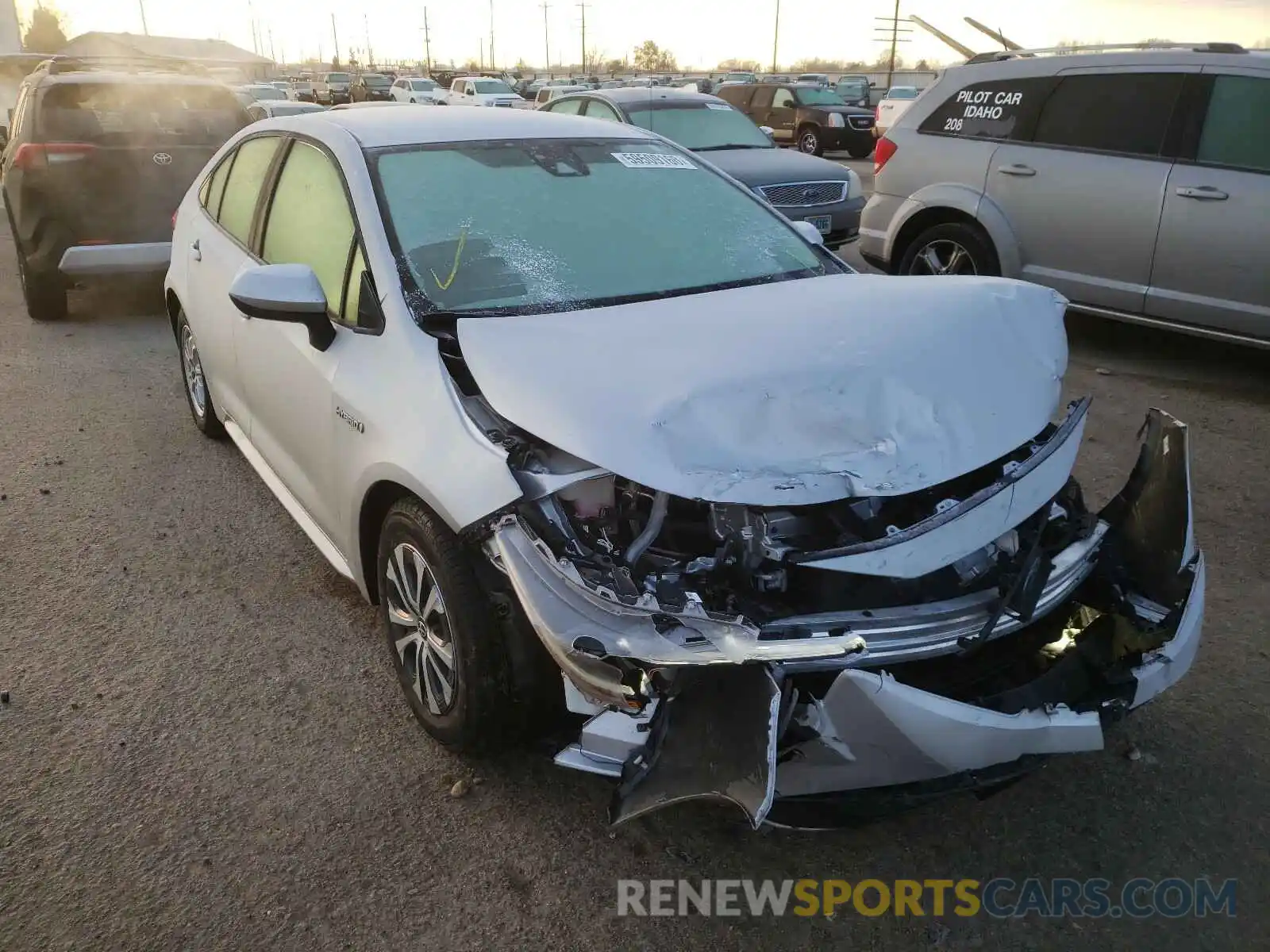 1 Photograph of a damaged car JTDEBRBE1LJ010810 TOYOTA COROLLA 2020