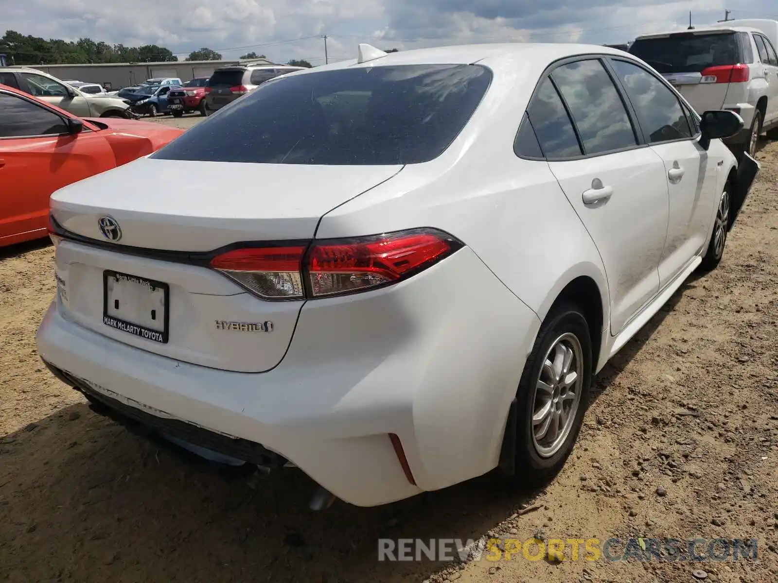 4 Photograph of a damaged car JTDEBRBE1LJ011164 TOYOTA COROLLA 2020