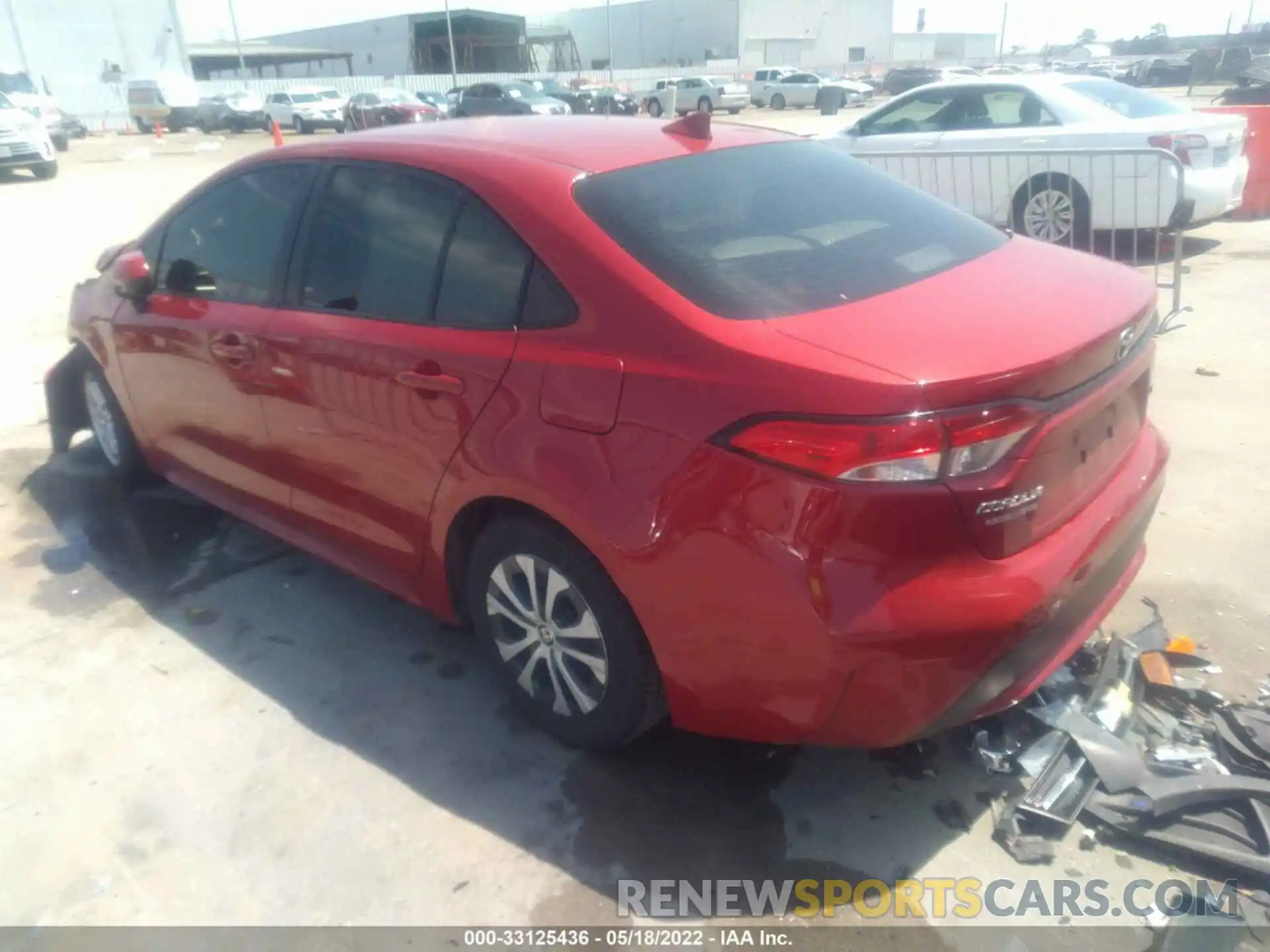 3 Photograph of a damaged car JTDEBRBE1LJ012413 TOYOTA COROLLA 2020