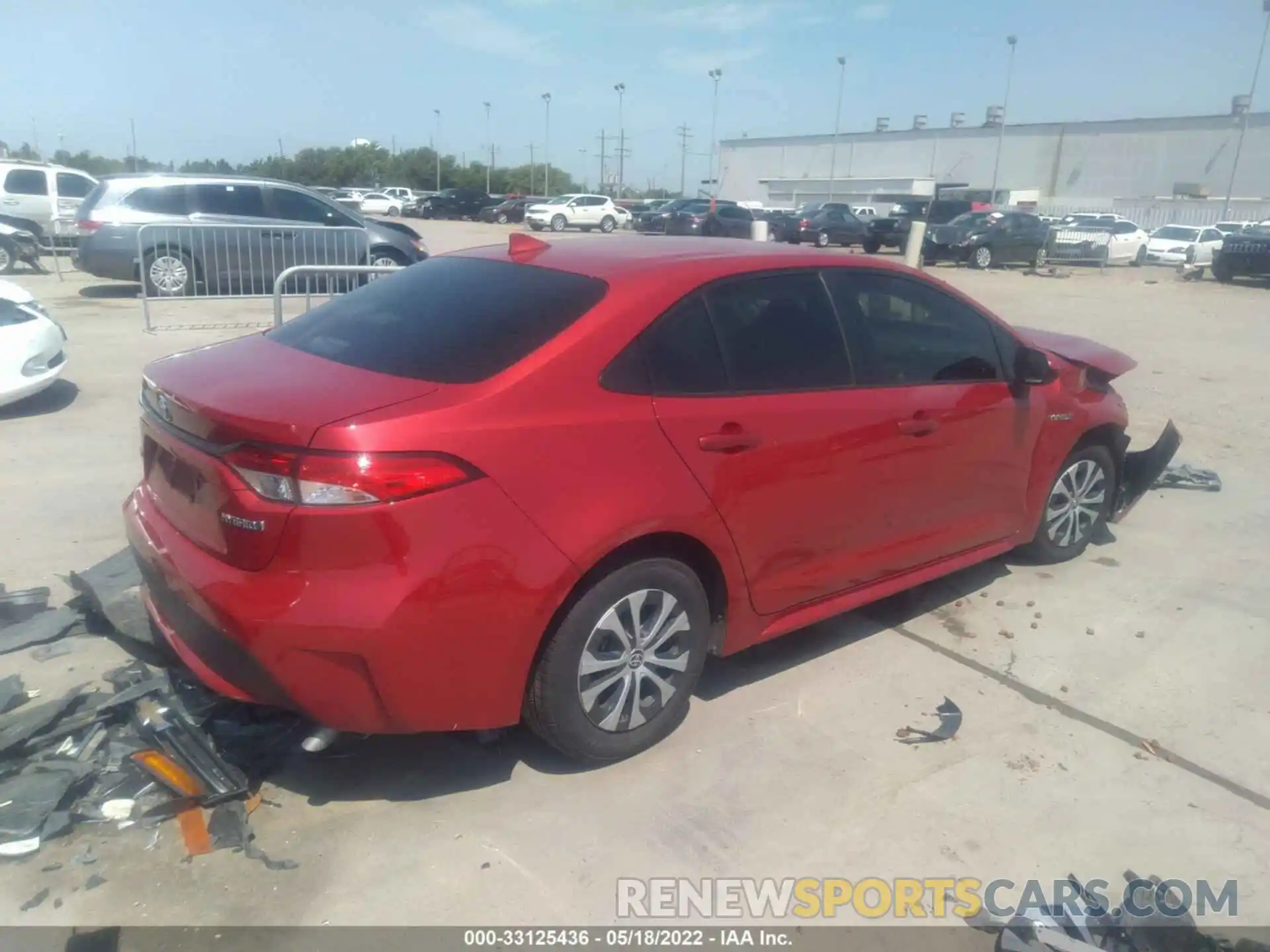 4 Photograph of a damaged car JTDEBRBE1LJ012413 TOYOTA COROLLA 2020