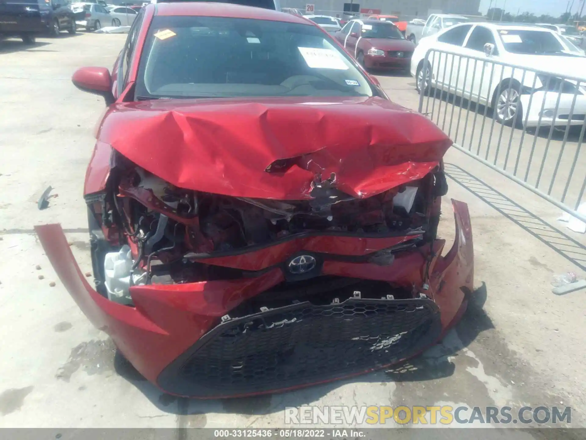 6 Photograph of a damaged car JTDEBRBE1LJ012413 TOYOTA COROLLA 2020