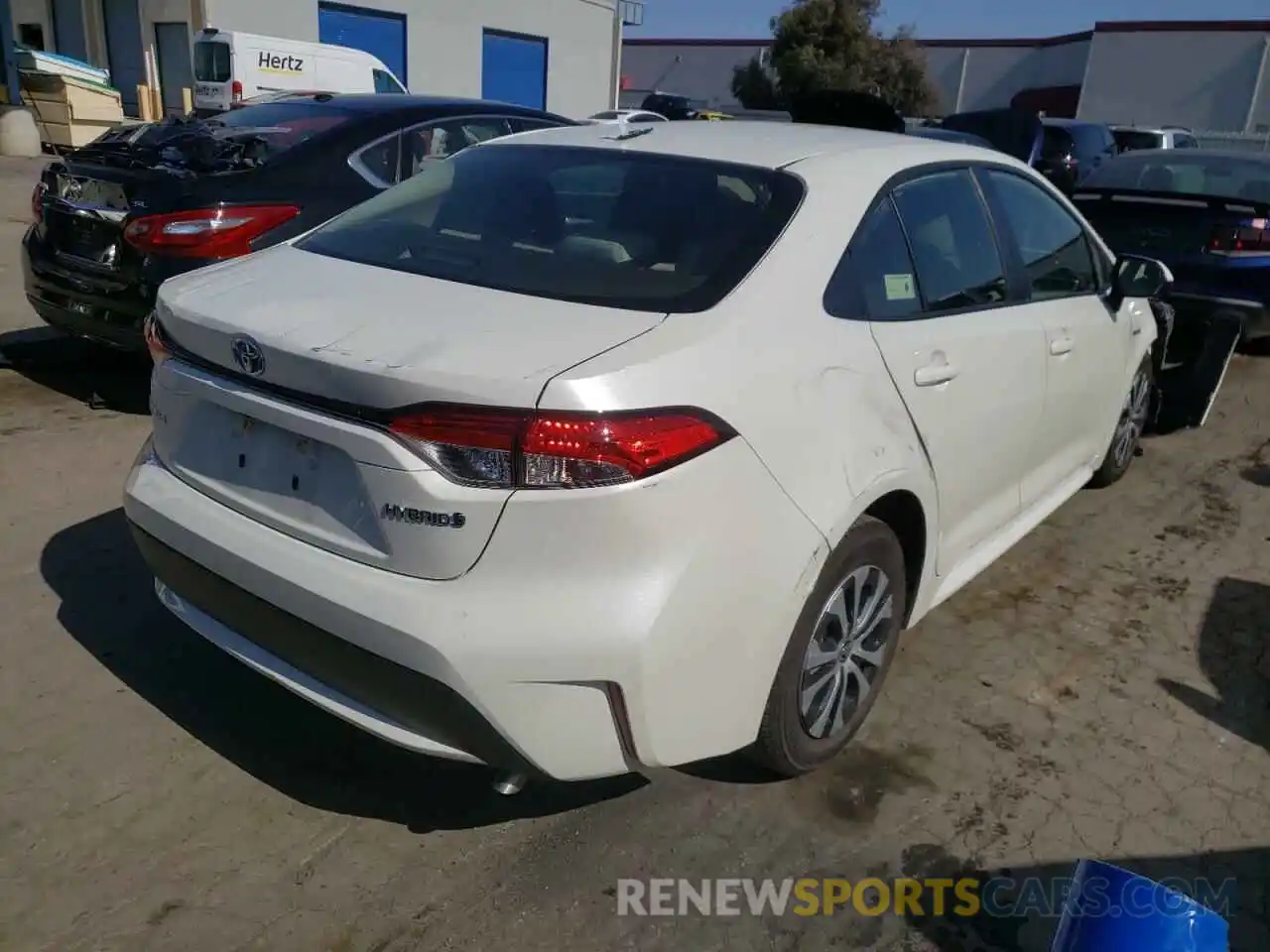 4 Photograph of a damaged car JTDEBRBE1LJ012475 TOYOTA COROLLA 2020