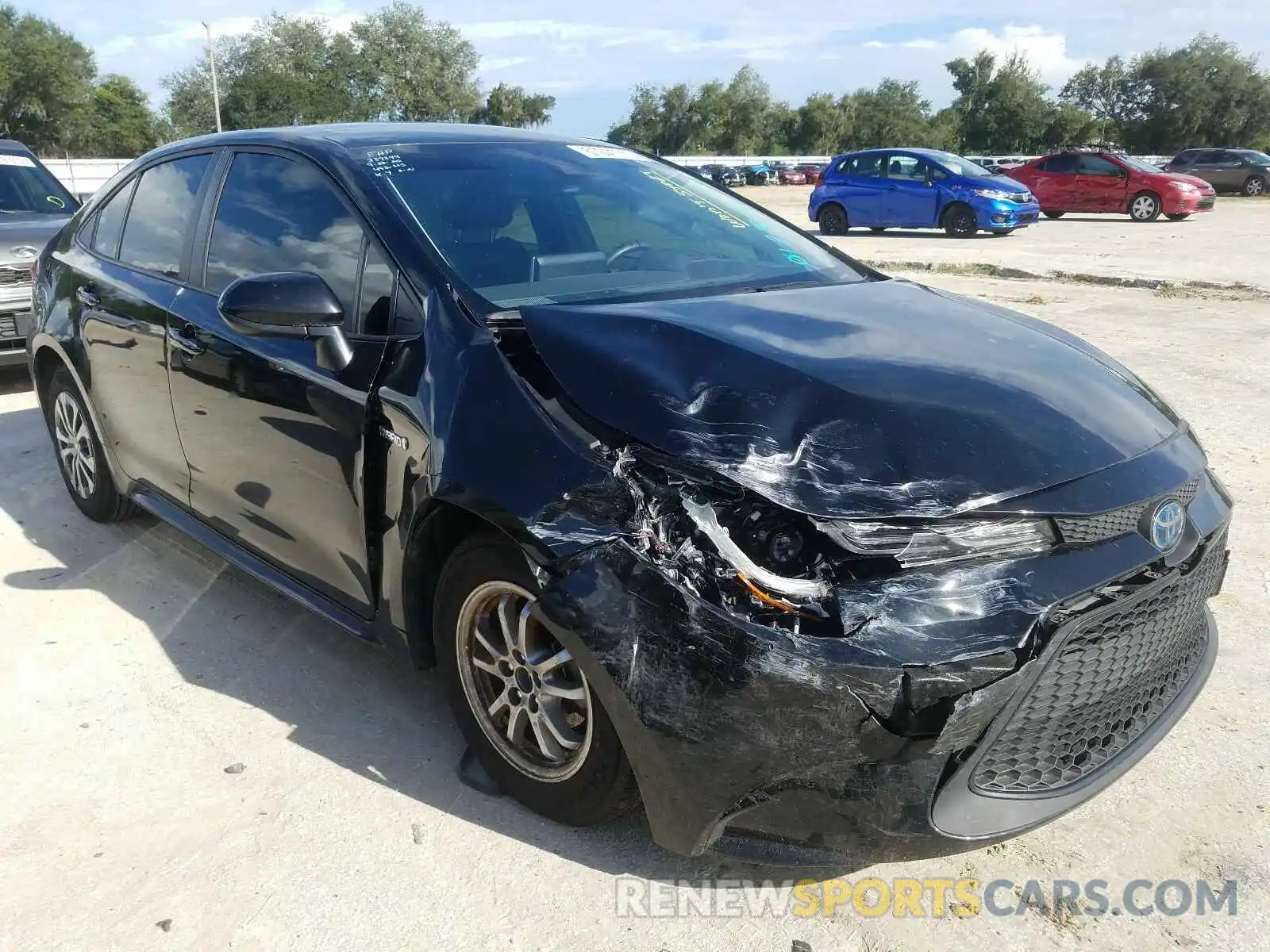 1 Photograph of a damaged car JTDEBRBE1LJ012878 TOYOTA COROLLA 2020