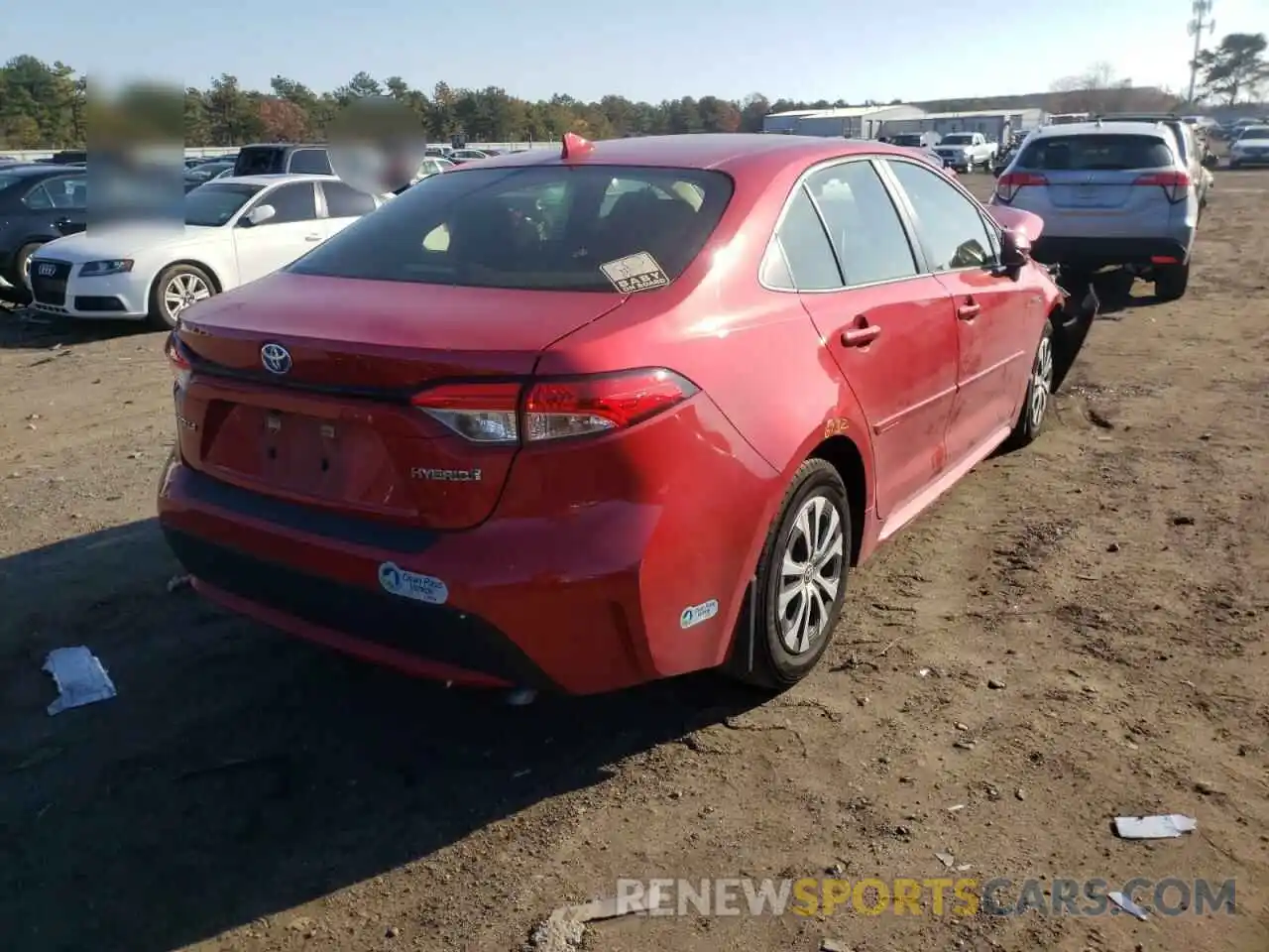 4 Photograph of a damaged car JTDEBRBE1LJ013433 TOYOTA COROLLA 2020