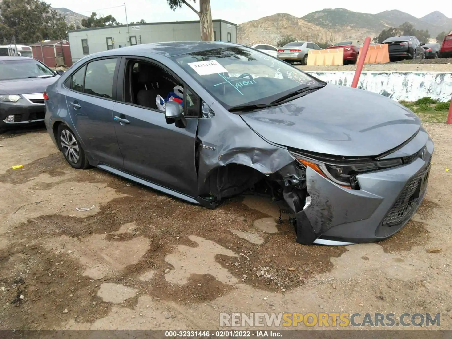 1 Photograph of a damaged car JTDEBRBE1LJ014596 TOYOTA COROLLA 2020