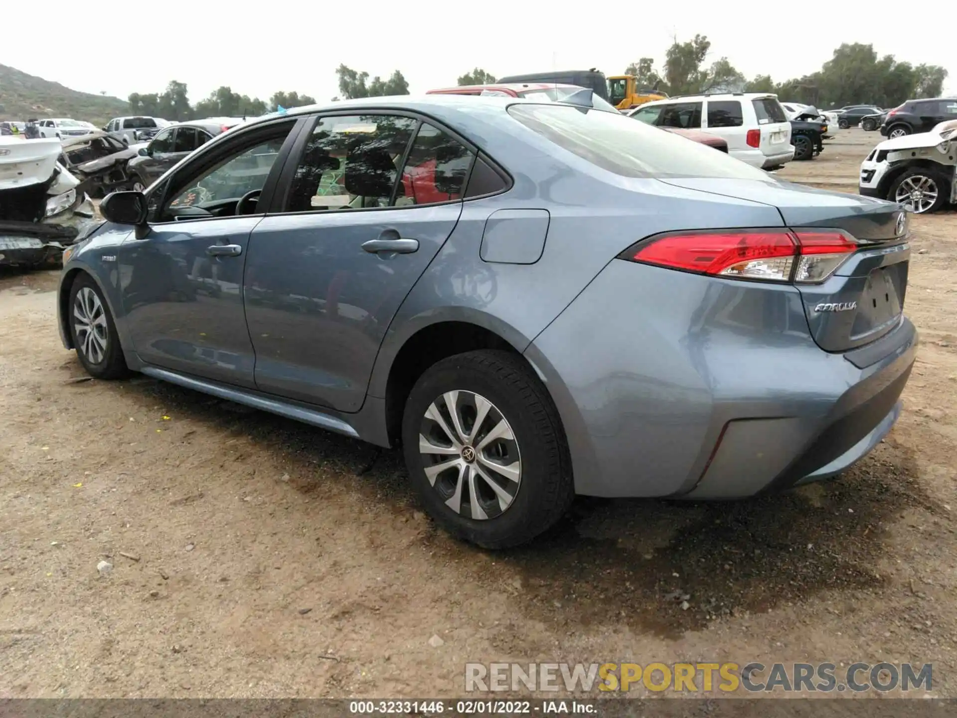 3 Photograph of a damaged car JTDEBRBE1LJ014596 TOYOTA COROLLA 2020