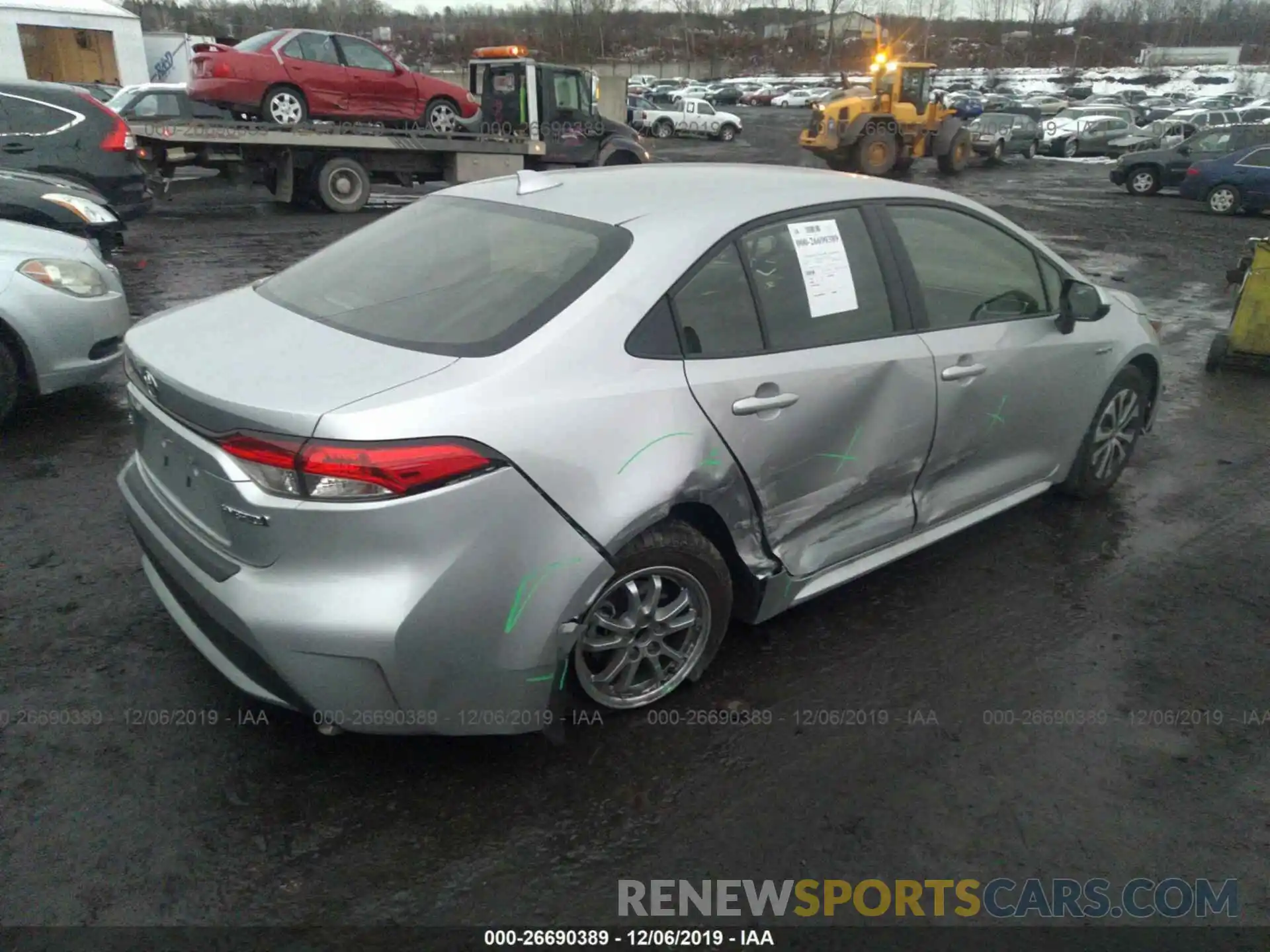 4 Photograph of a damaged car JTDEBRBE1LJ014601 TOYOTA COROLLA 2020