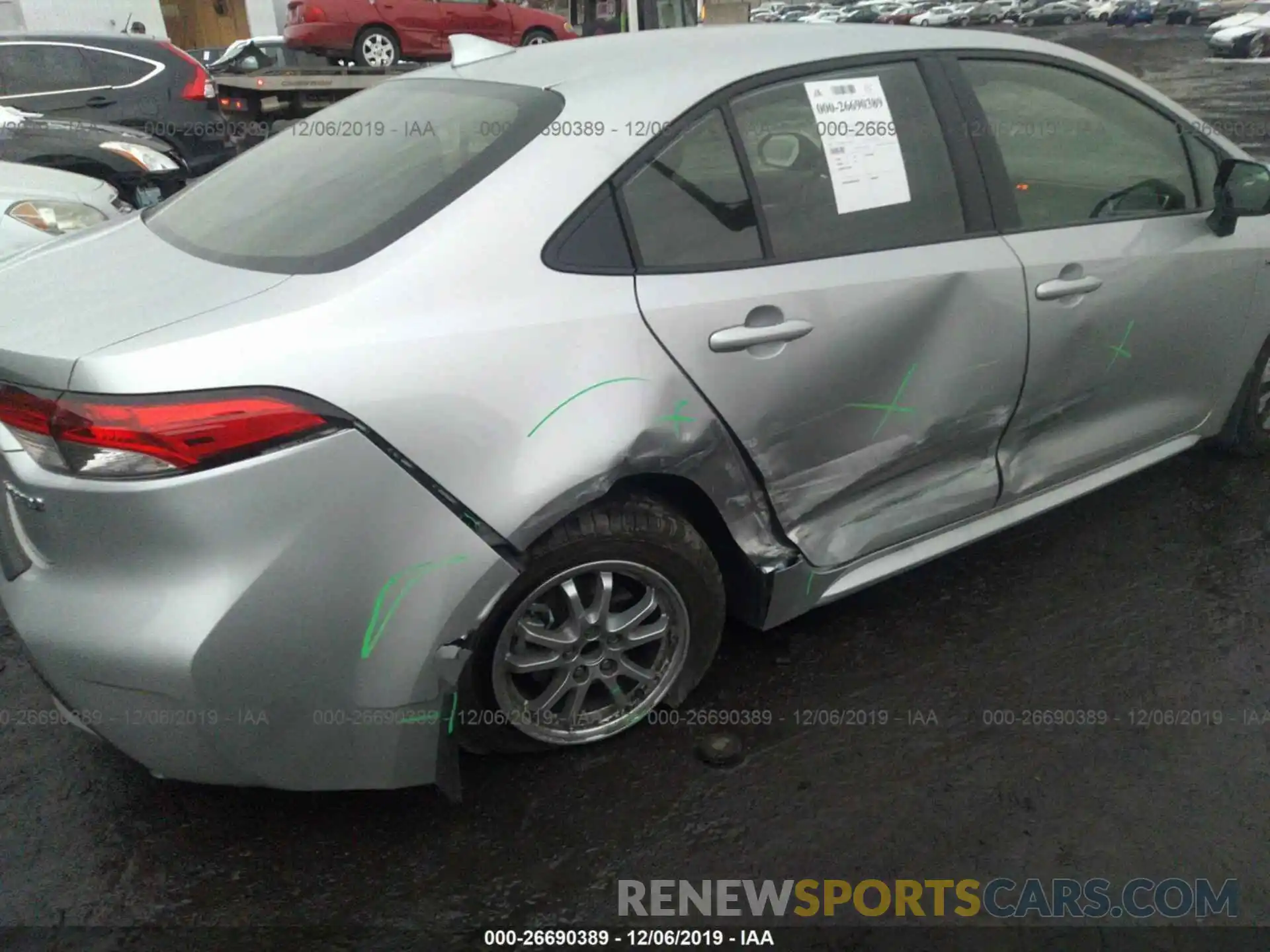 6 Photograph of a damaged car JTDEBRBE1LJ014601 TOYOTA COROLLA 2020