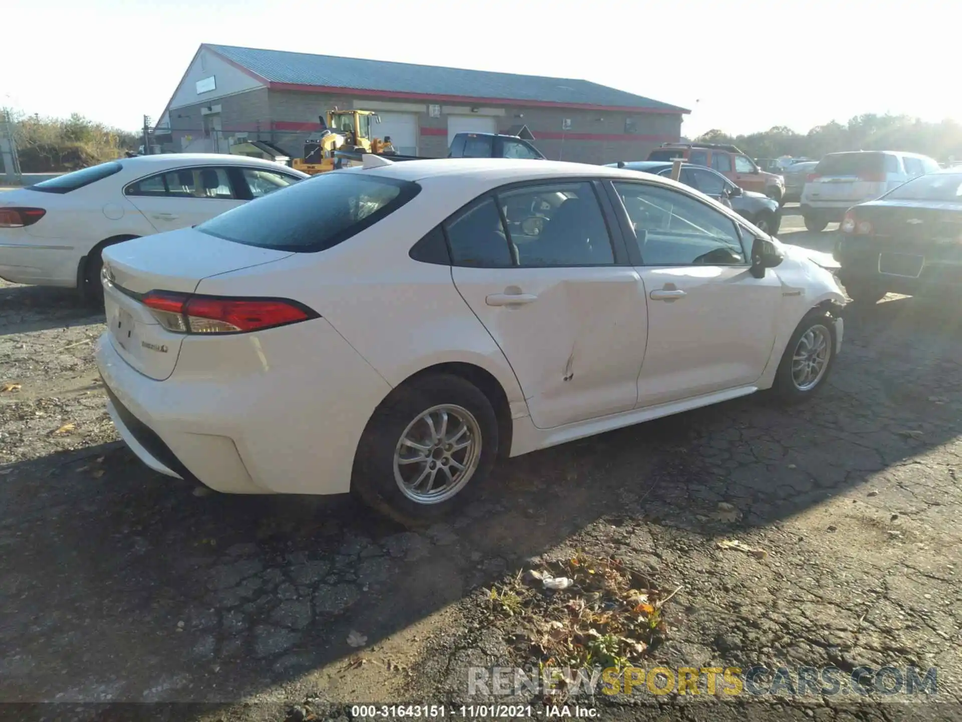 4 Photograph of a damaged car JTDEBRBE1LJ015215 TOYOTA COROLLA 2020