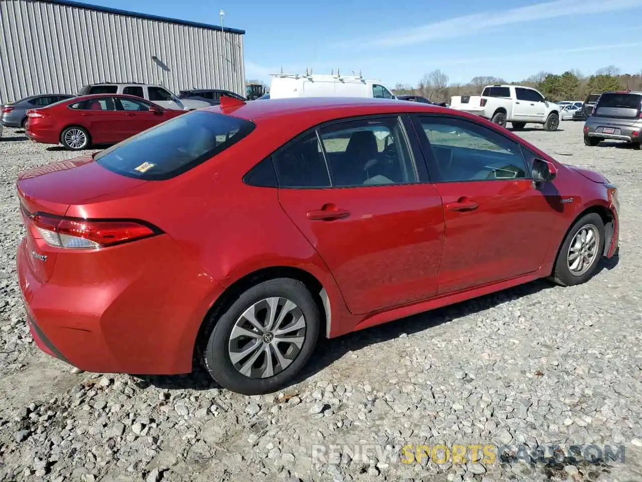 3 Photograph of a damaged car JTDEBRBE1LJ015439 TOYOTA COROLLA 2020