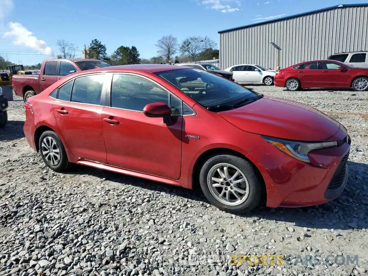 4 Photograph of a damaged car JTDEBRBE1LJ015439 TOYOTA COROLLA 2020