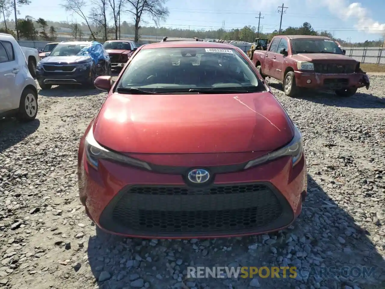 5 Photograph of a damaged car JTDEBRBE1LJ015439 TOYOTA COROLLA 2020