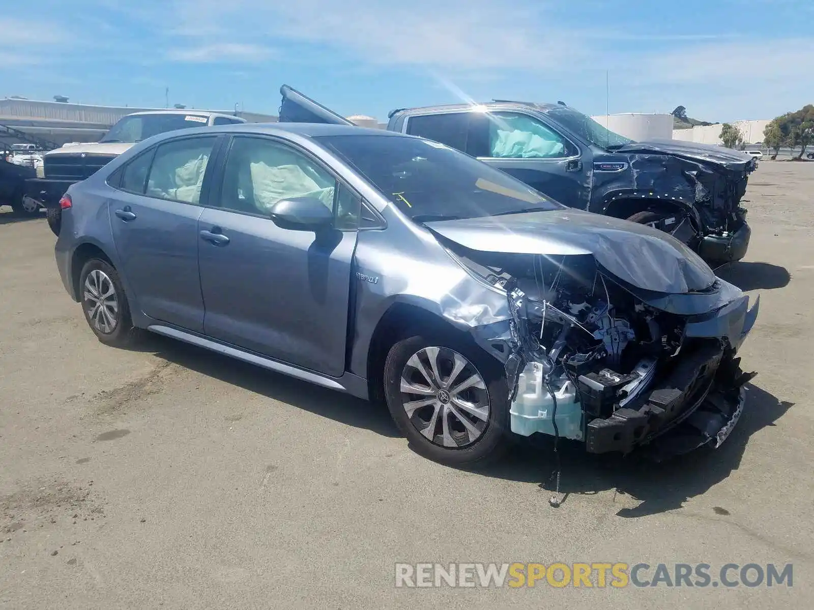 1 Photograph of a damaged car JTDEBRBE1LJ016509 TOYOTA COROLLA 2020