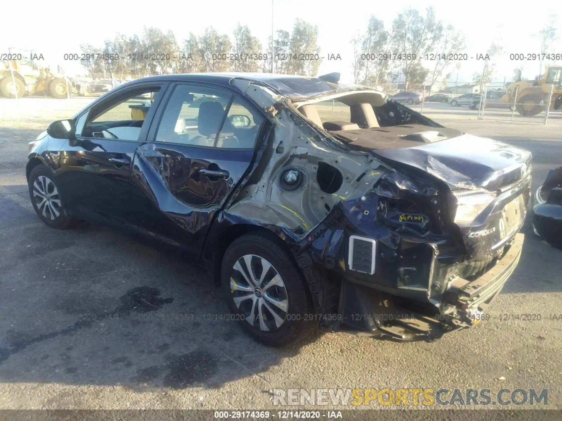 3 Photograph of a damaged car JTDEBRBE1LJ016817 TOYOTA COROLLA 2020