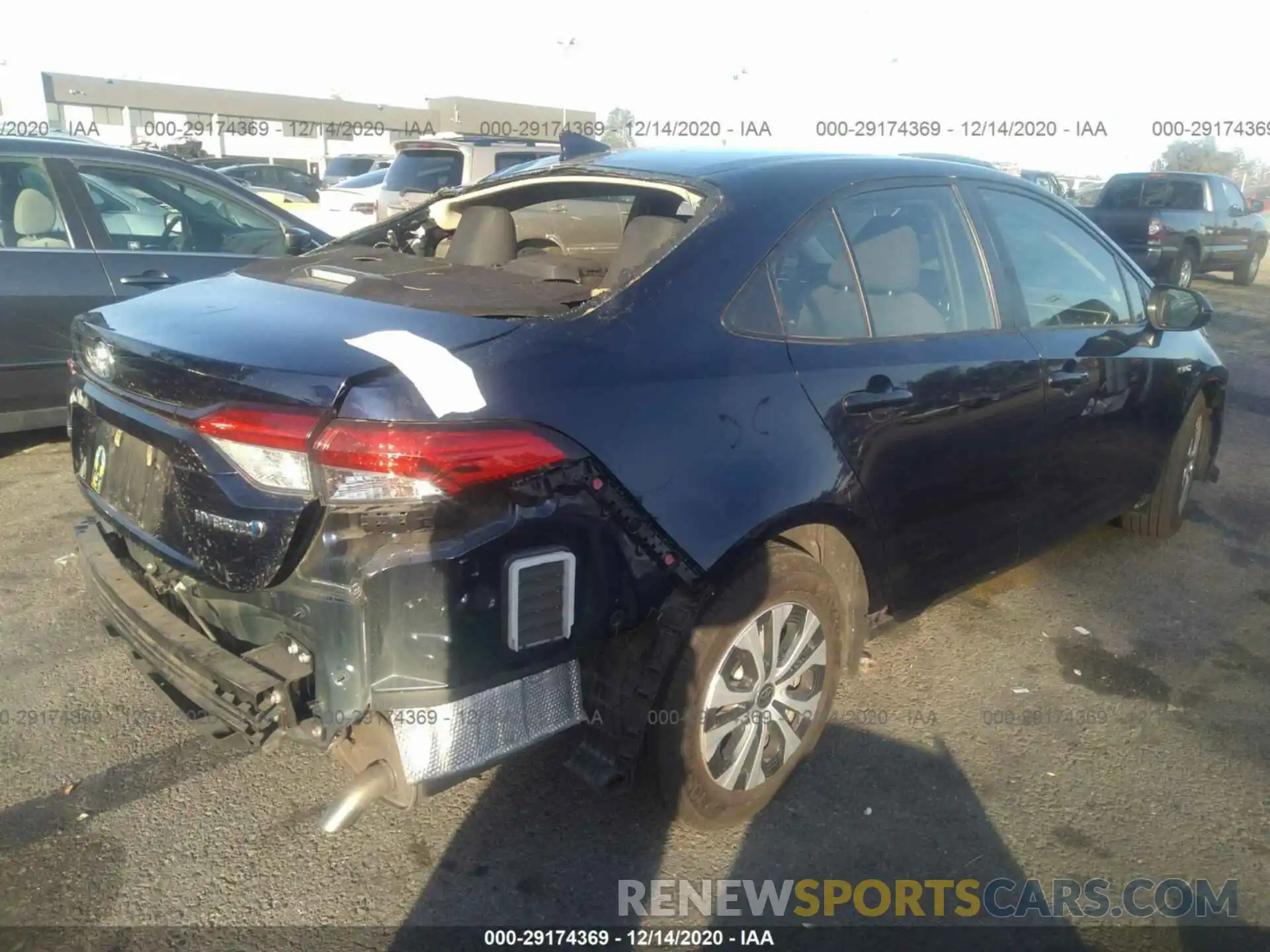 4 Photograph of a damaged car JTDEBRBE1LJ016817 TOYOTA COROLLA 2020