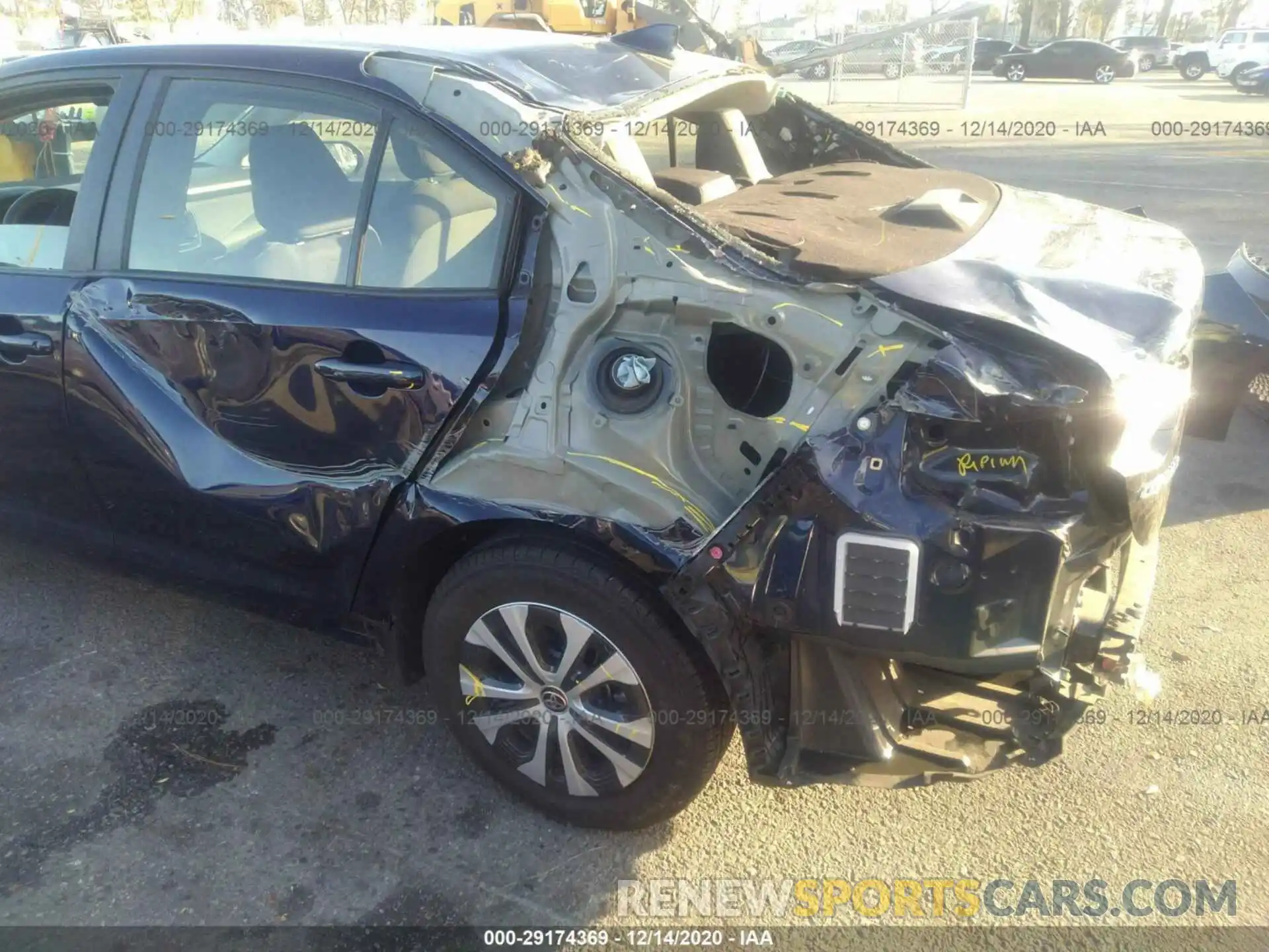 6 Photograph of a damaged car JTDEBRBE1LJ016817 TOYOTA COROLLA 2020