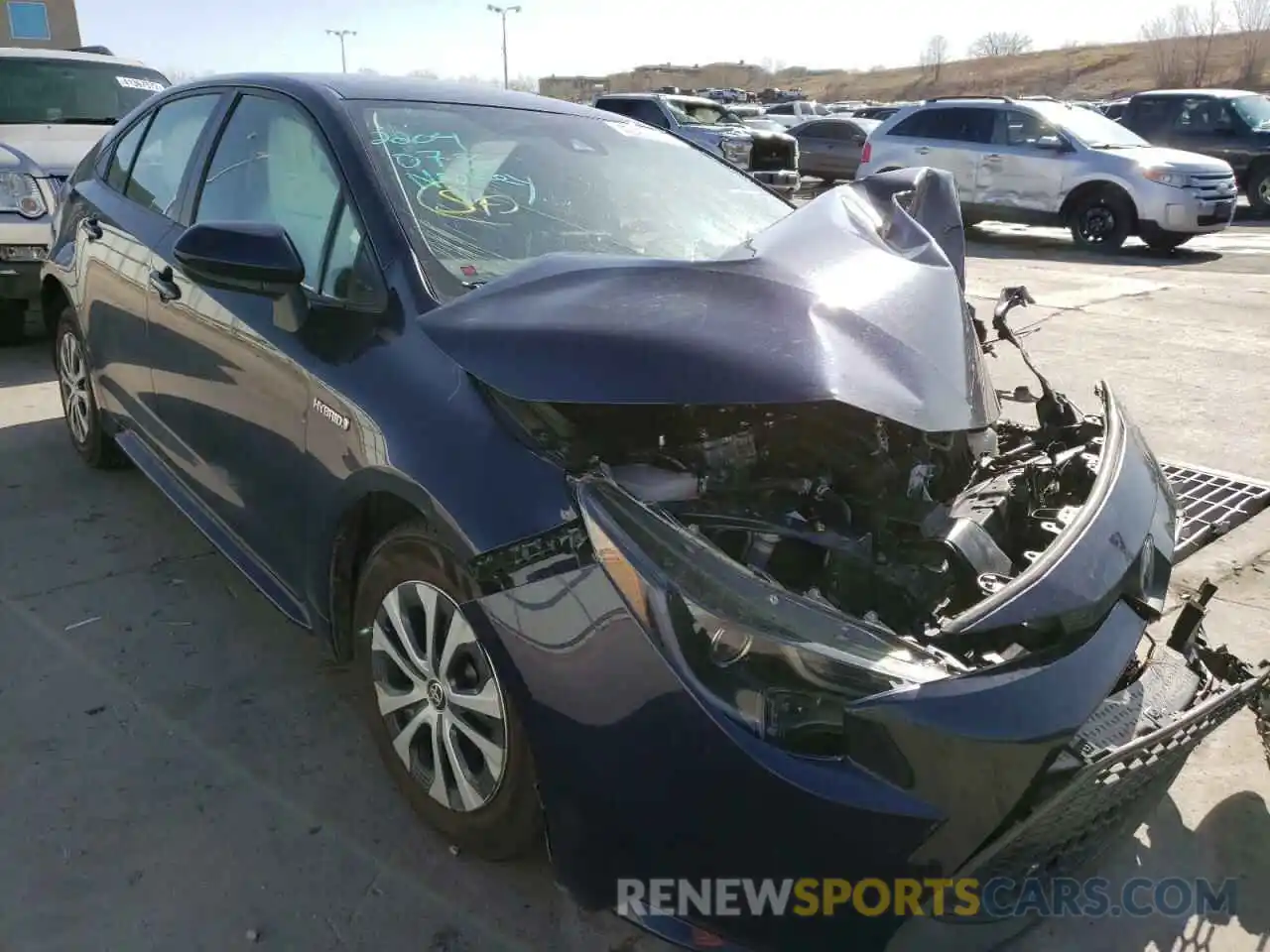 1 Photograph of a damaged car JTDEBRBE1LJ016994 TOYOTA COROLLA 2020