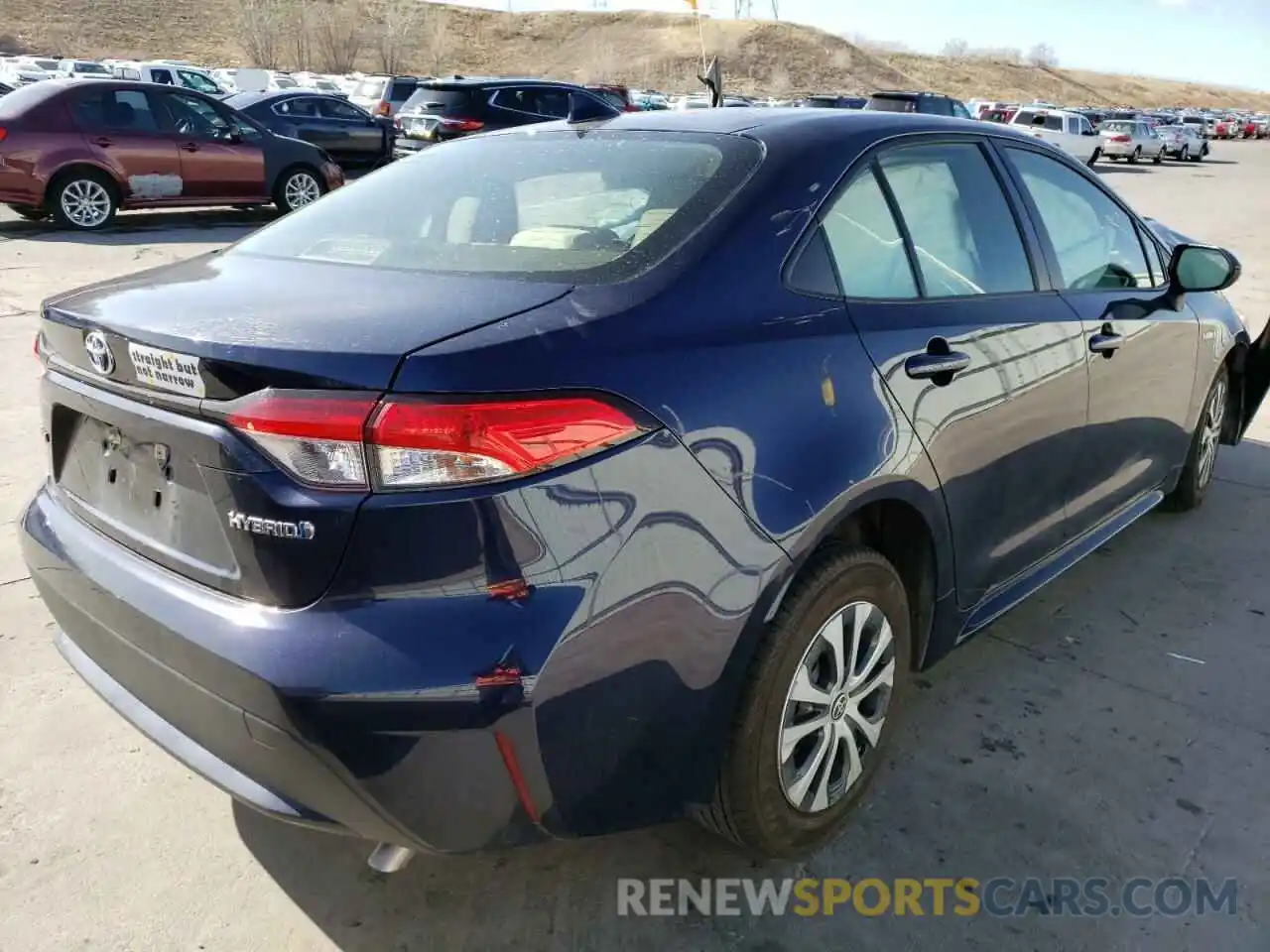 4 Photograph of a damaged car JTDEBRBE1LJ016994 TOYOTA COROLLA 2020