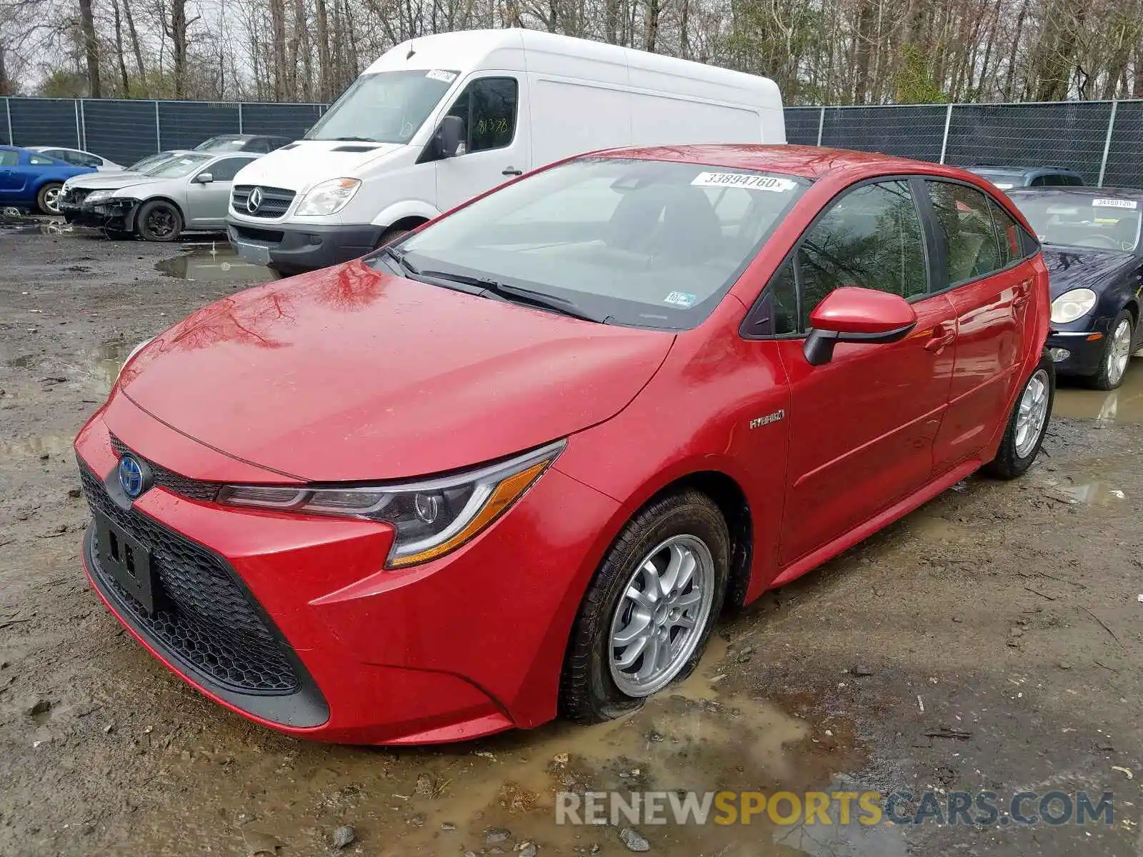 2 Photograph of a damaged car JTDEBRBE1LJ018311 TOYOTA COROLLA 2020