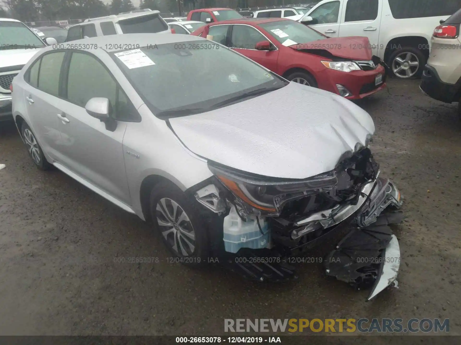 1 Photograph of a damaged car JTDEBRBE1LJ019331 TOYOTA COROLLA 2020