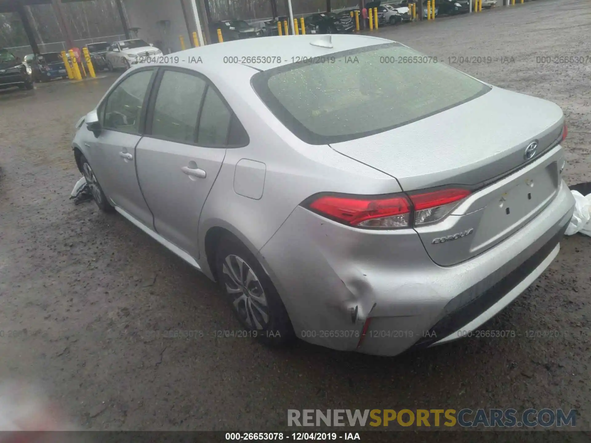 3 Photograph of a damaged car JTDEBRBE1LJ019331 TOYOTA COROLLA 2020