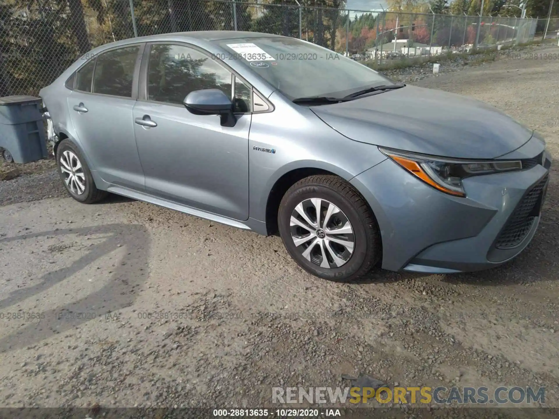 1 Photograph of a damaged car JTDEBRBE1LJ019894 TOYOTA COROLLA 2020