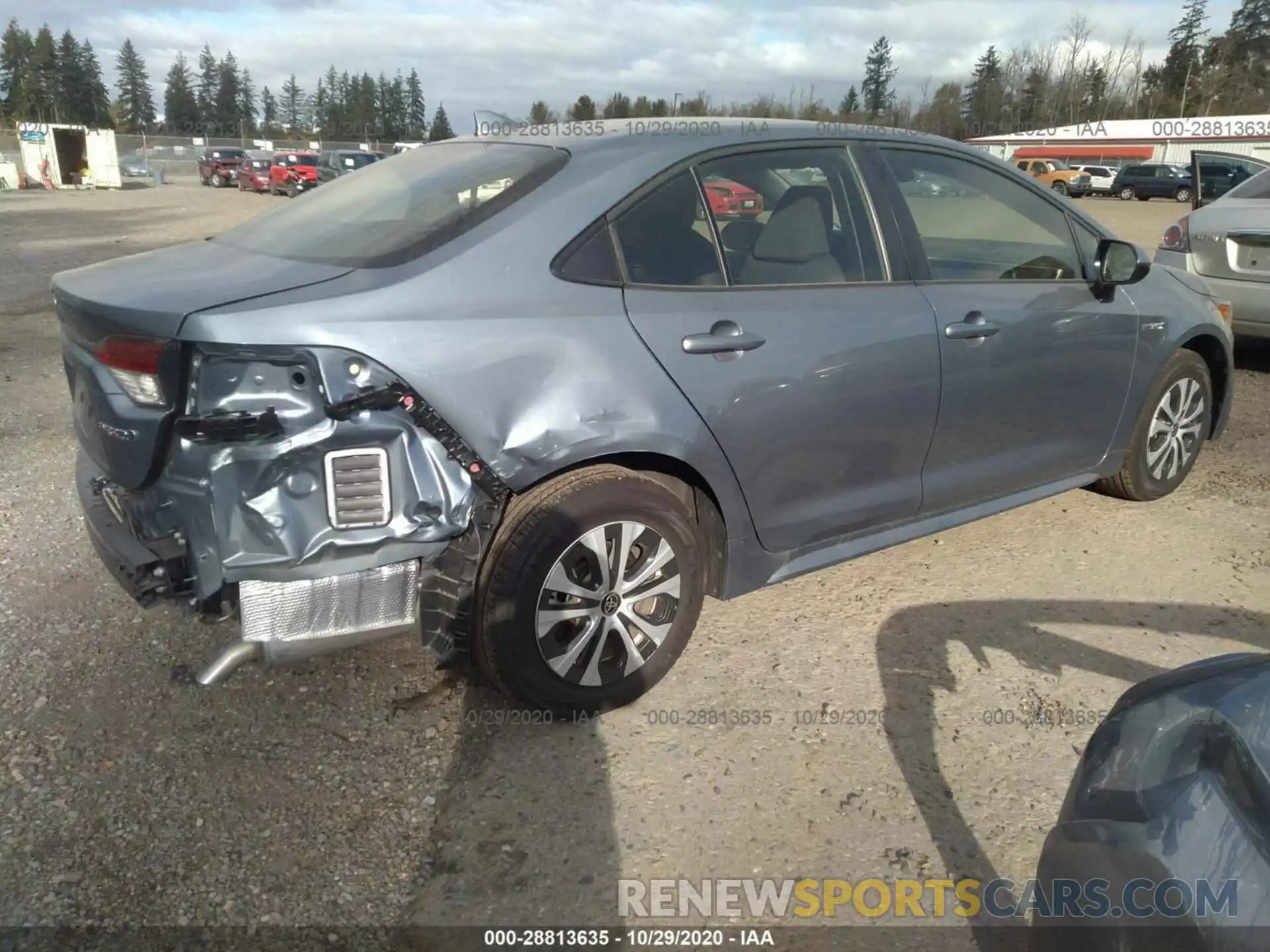 4 Photograph of a damaged car JTDEBRBE1LJ019894 TOYOTA COROLLA 2020