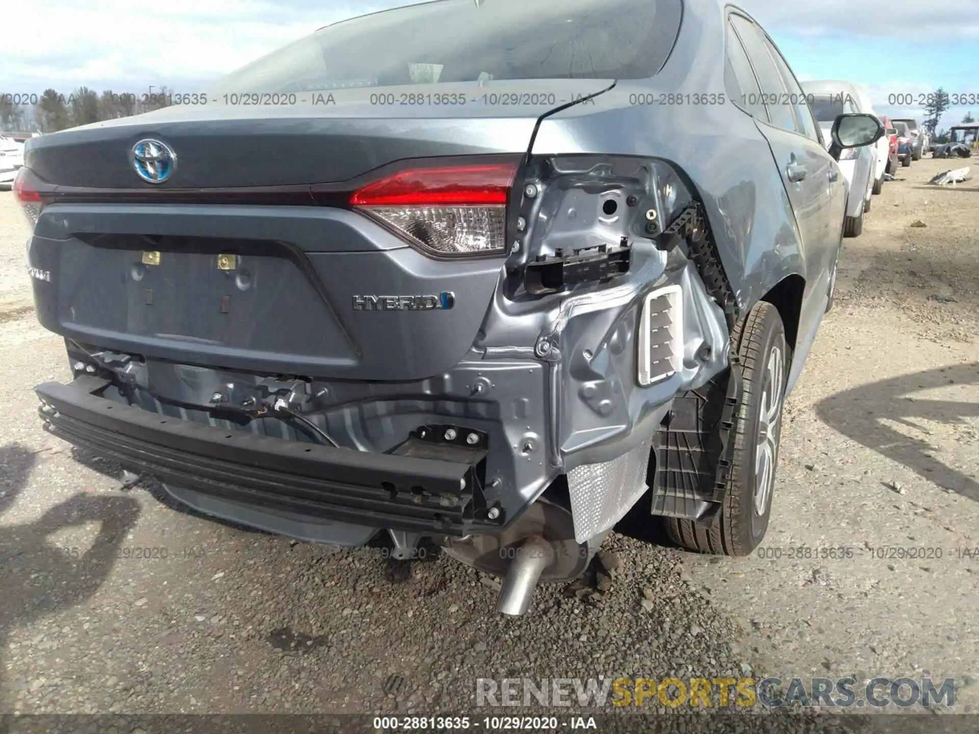 6 Photograph of a damaged car JTDEBRBE1LJ019894 TOYOTA COROLLA 2020