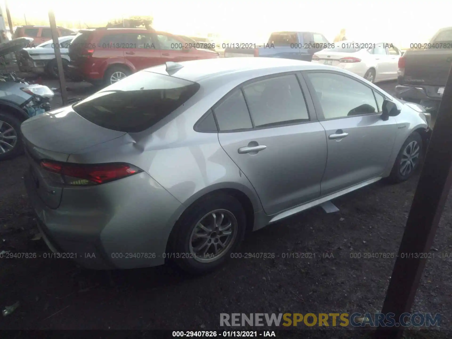 4 Photograph of a damaged car JTDEBRBE1LJ020656 TOYOTA COROLLA 2020